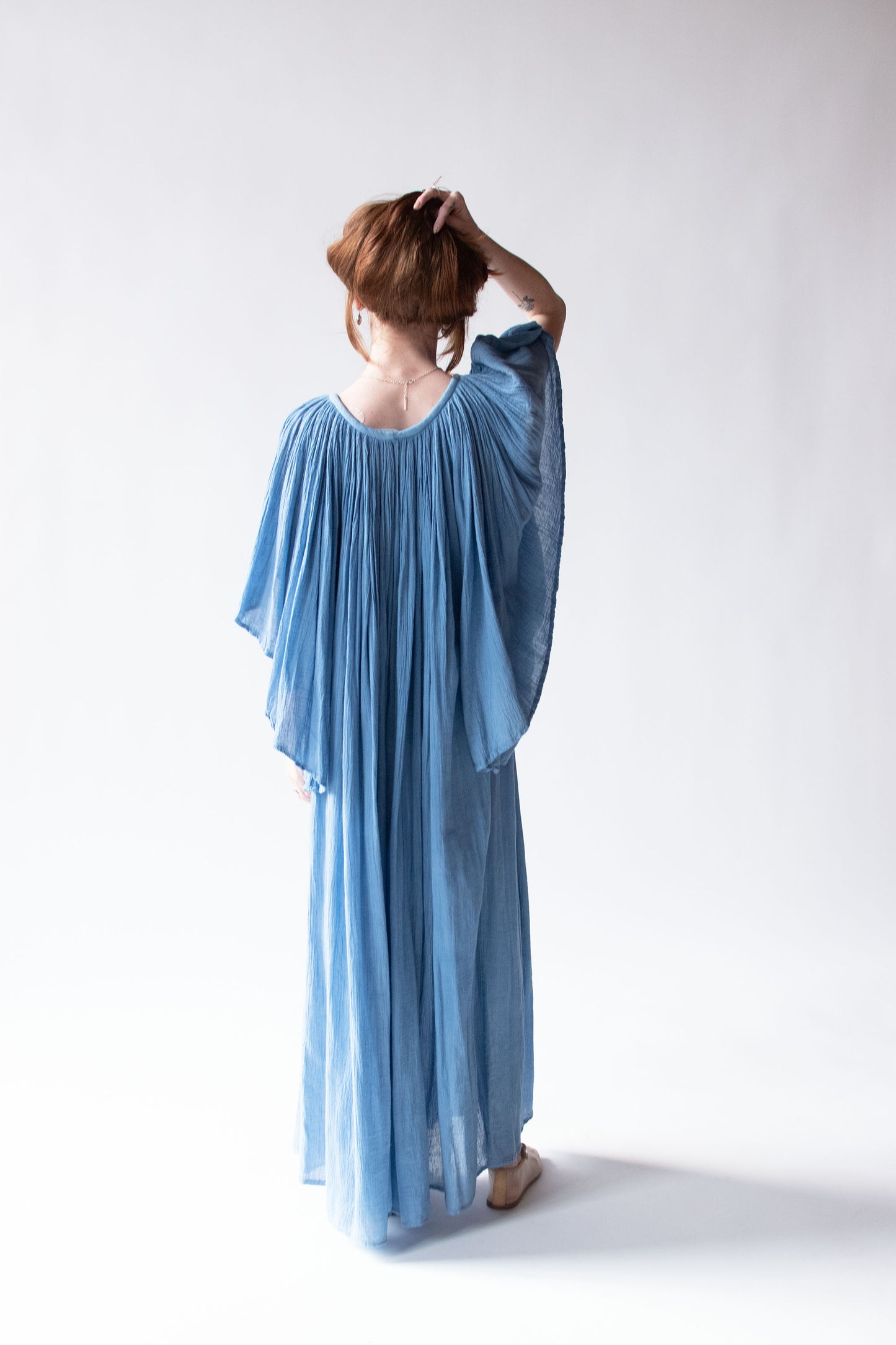 1970s Blue Gauze Dress | Amerikan Climax