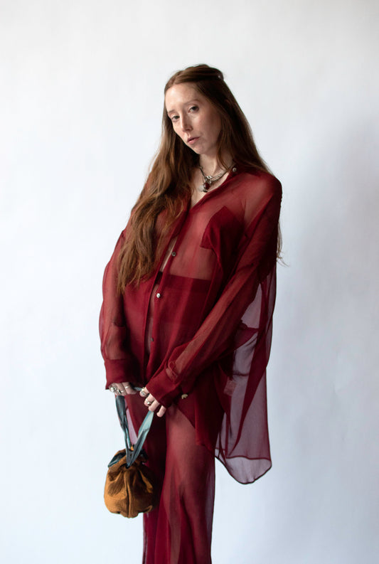 Billowy Chiffon Shirt | Romeo Gigli 1992