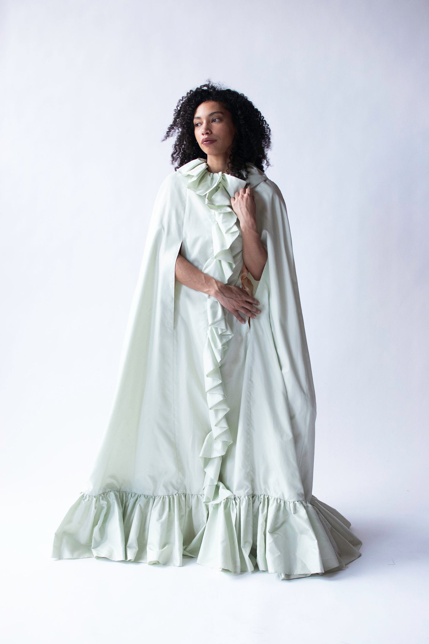 Pale Mint Opera Coat | Donald Brooks for Main Street