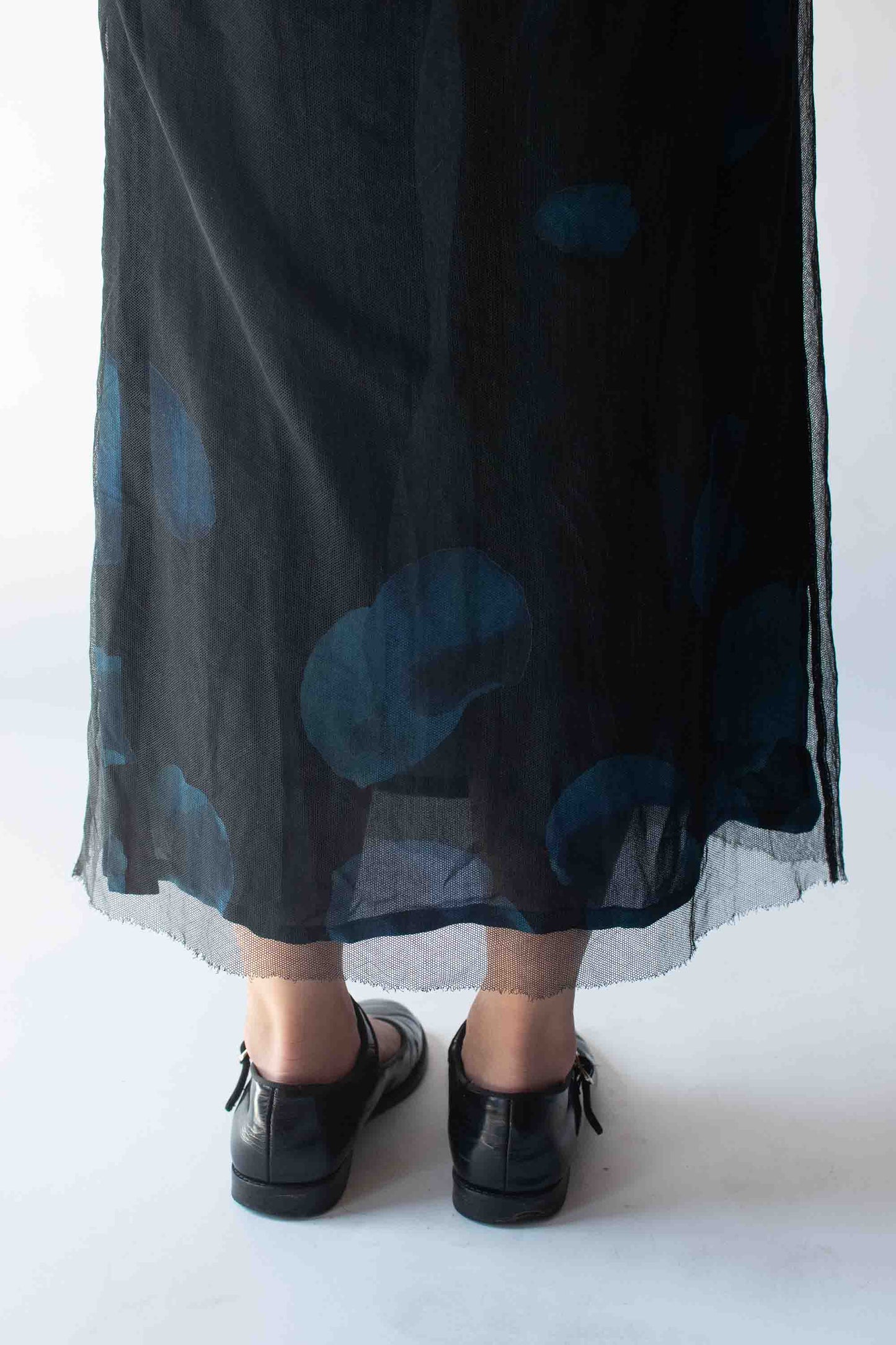 1990s Blue Rose Print Dress | Moschino Cheap & Chic