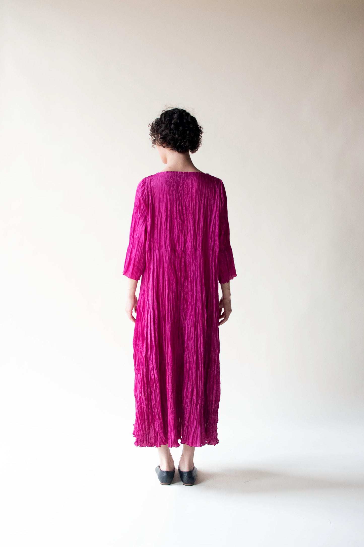 Magenta Plisse Dress | Ray Harris