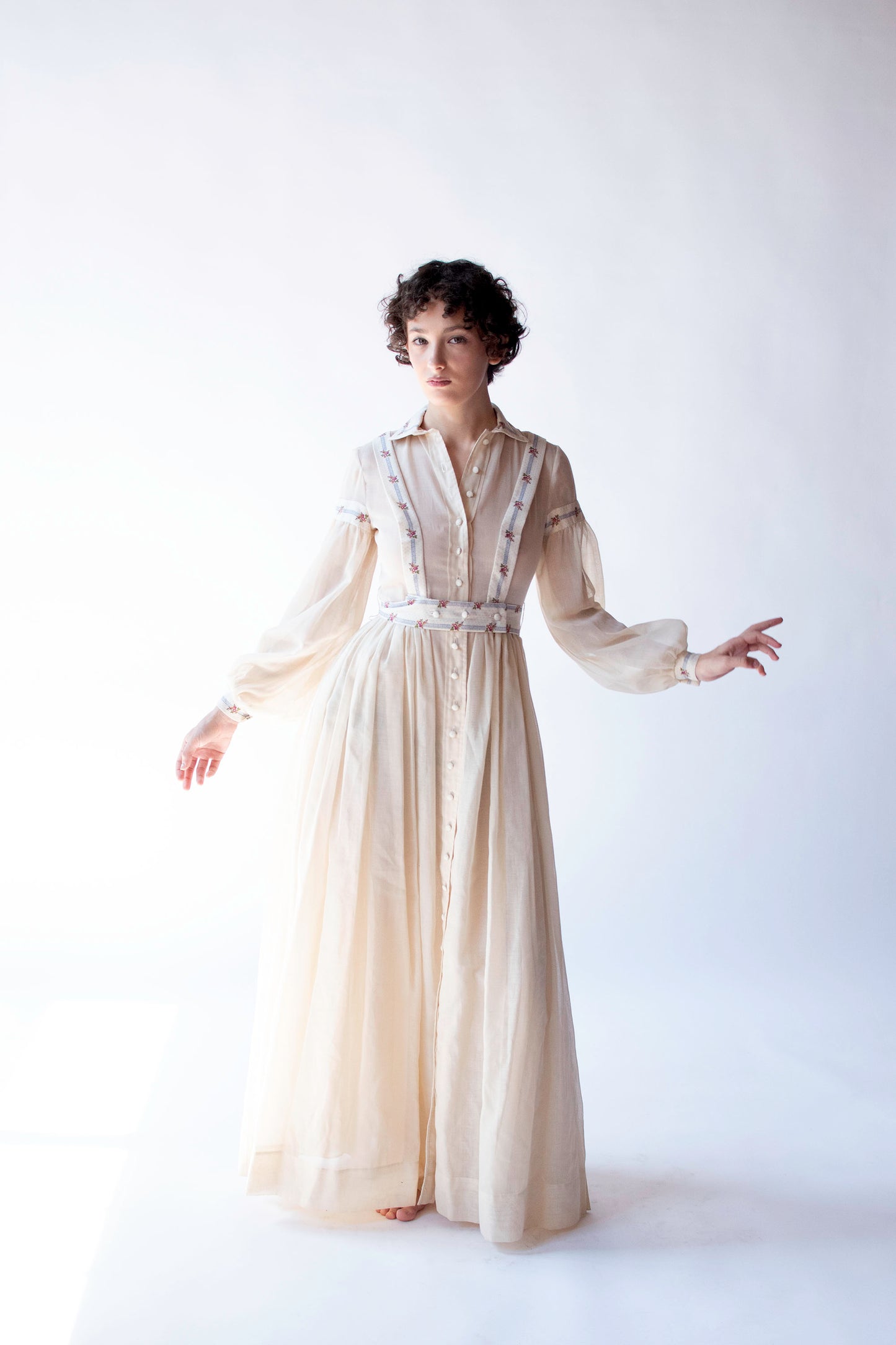 1970s Bishop Sleeve Dress | Bonwit Teller