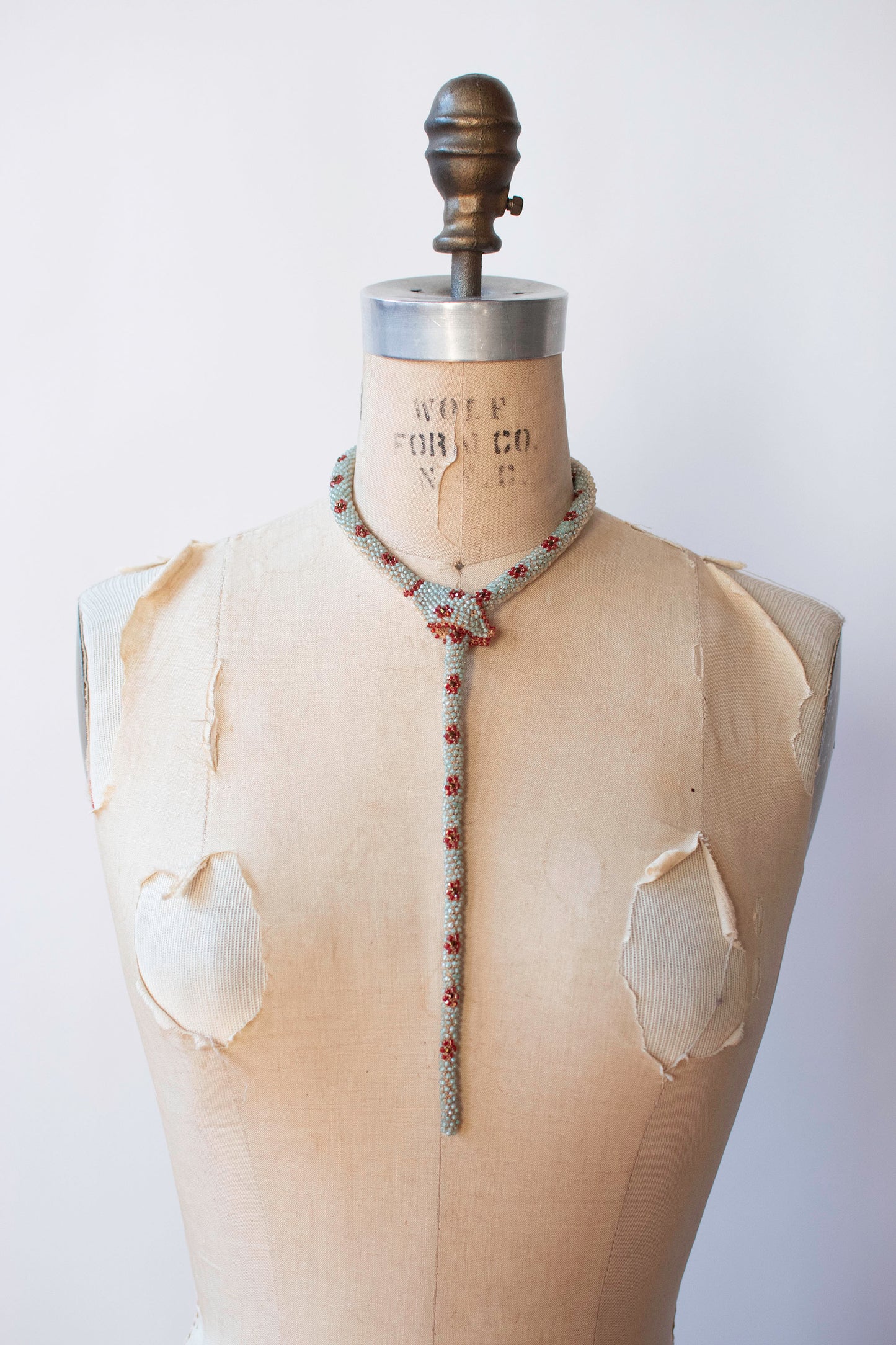 Bead Crochet Snake | Seafoam Flower