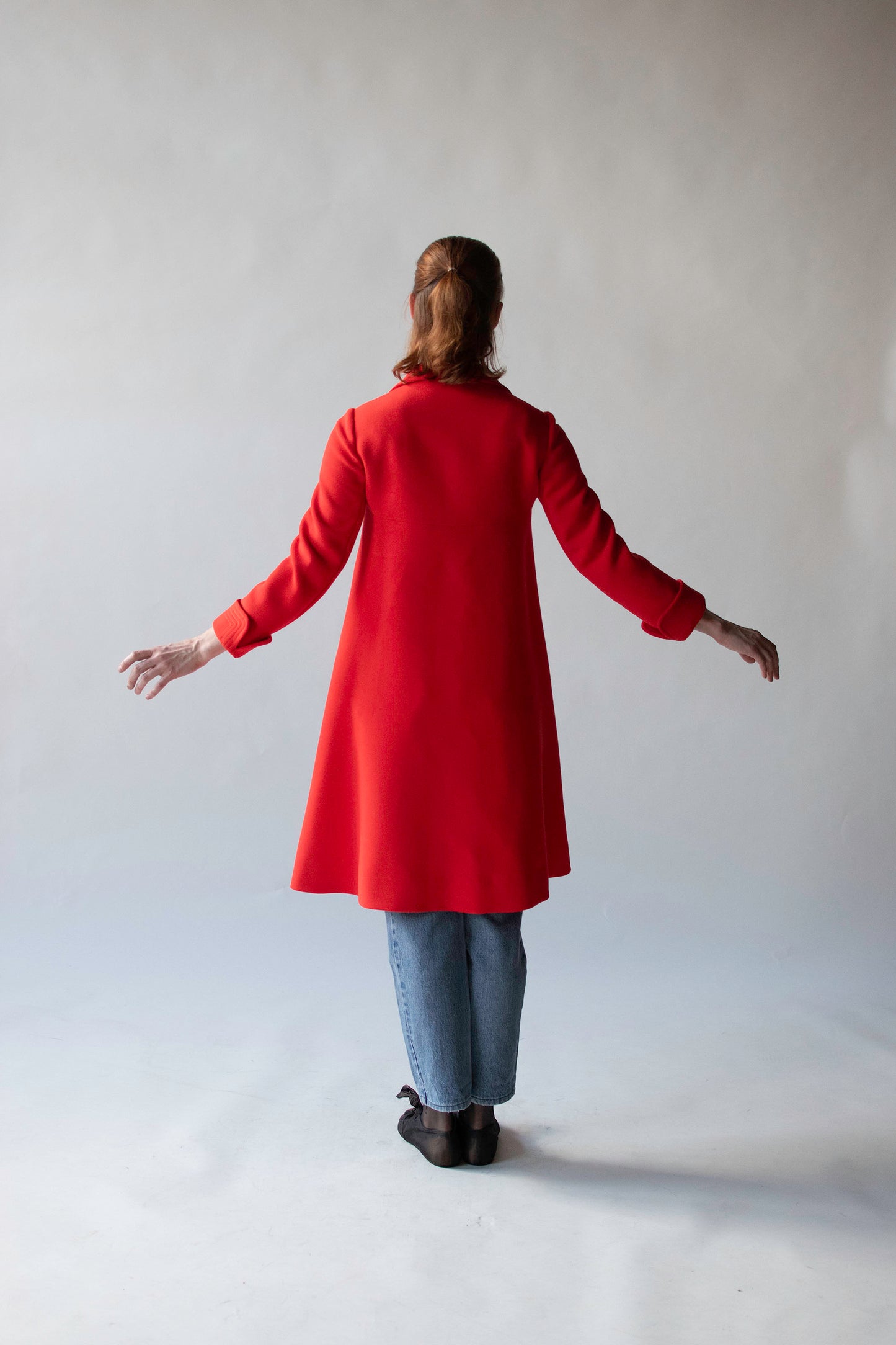 1960s Vibrant Red Coat | Pierre Cardin