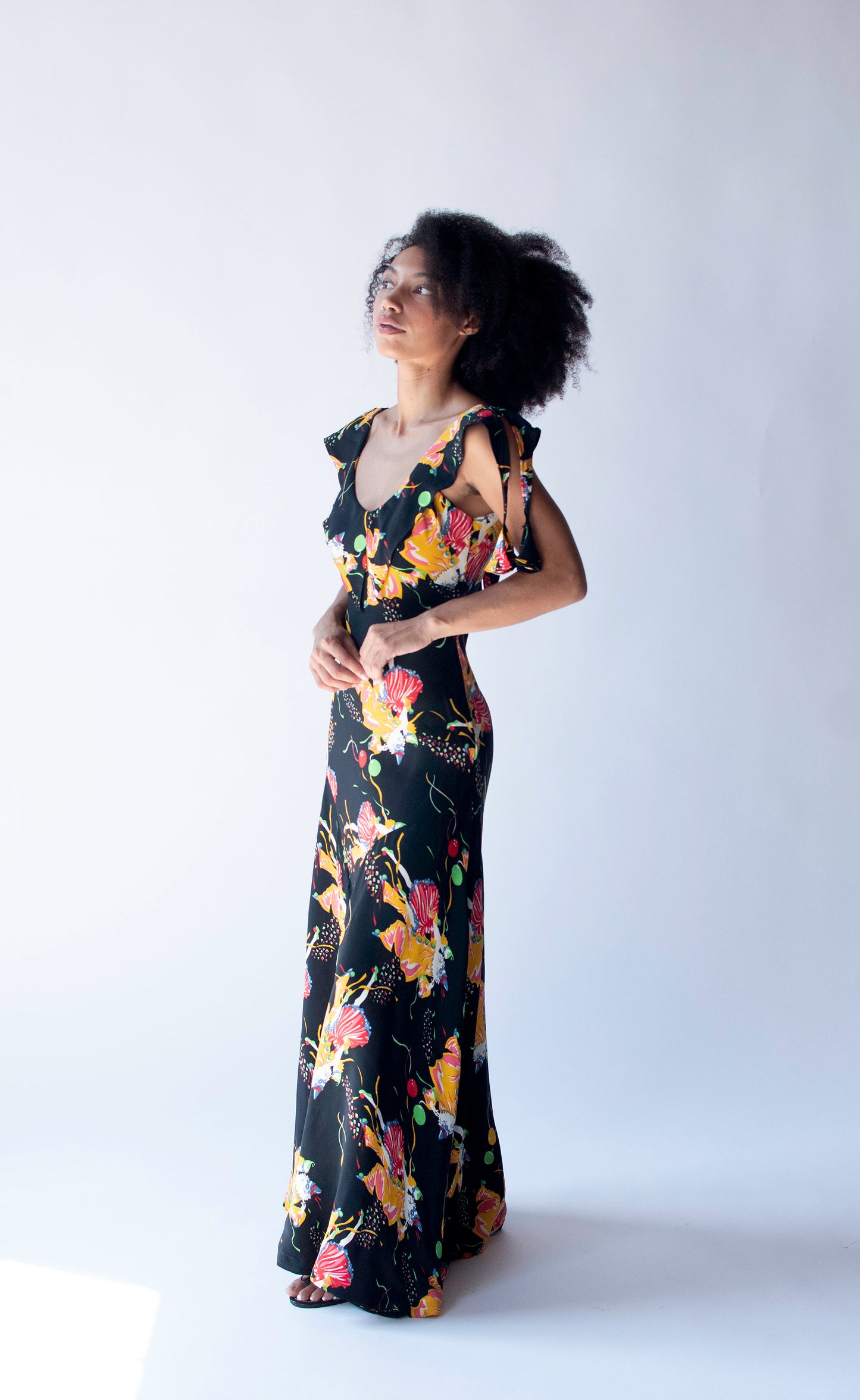 1970s Harlequin Print Dress | Miss Mouse