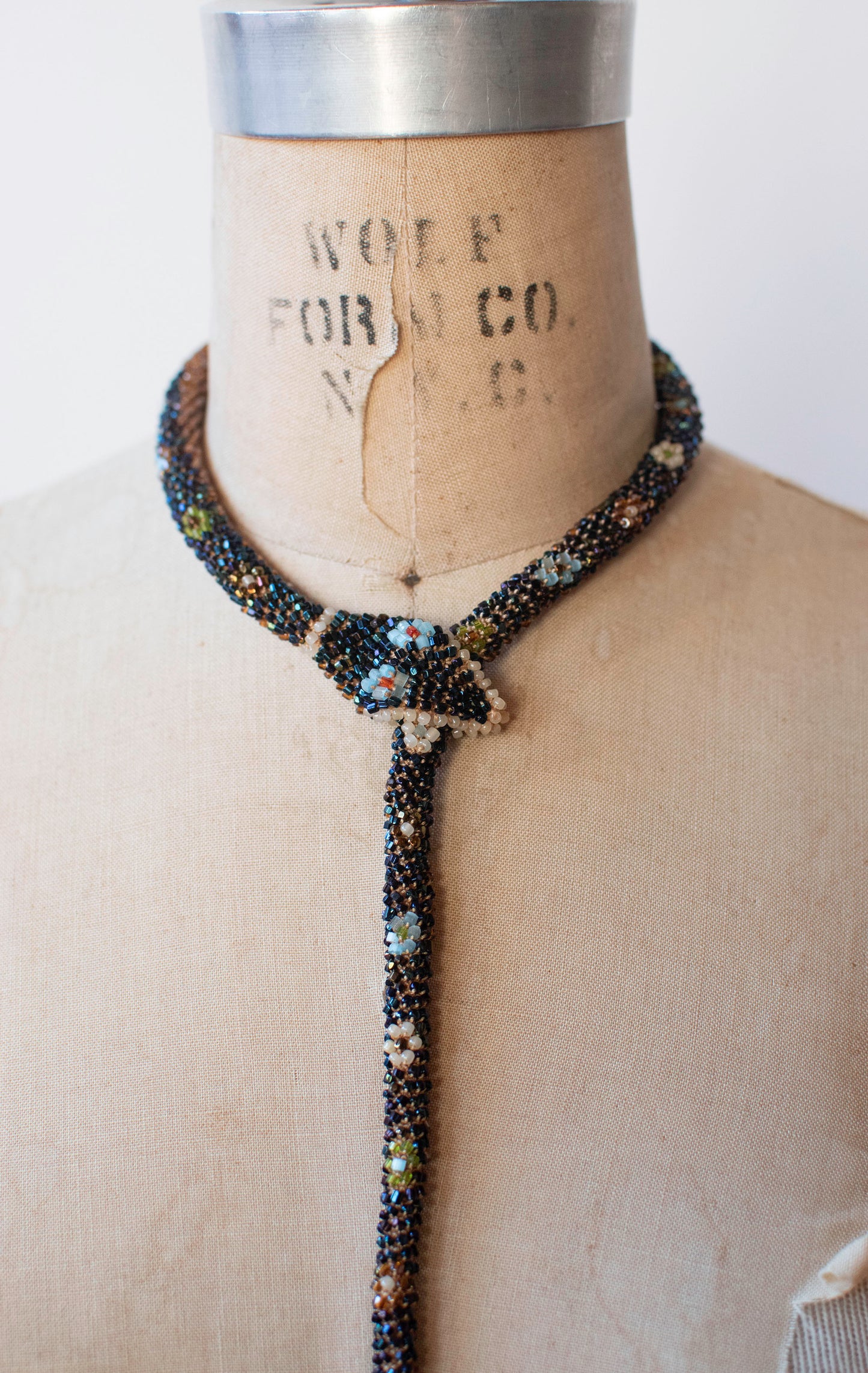 Bead Crochet Snake | Oil Slick Flower