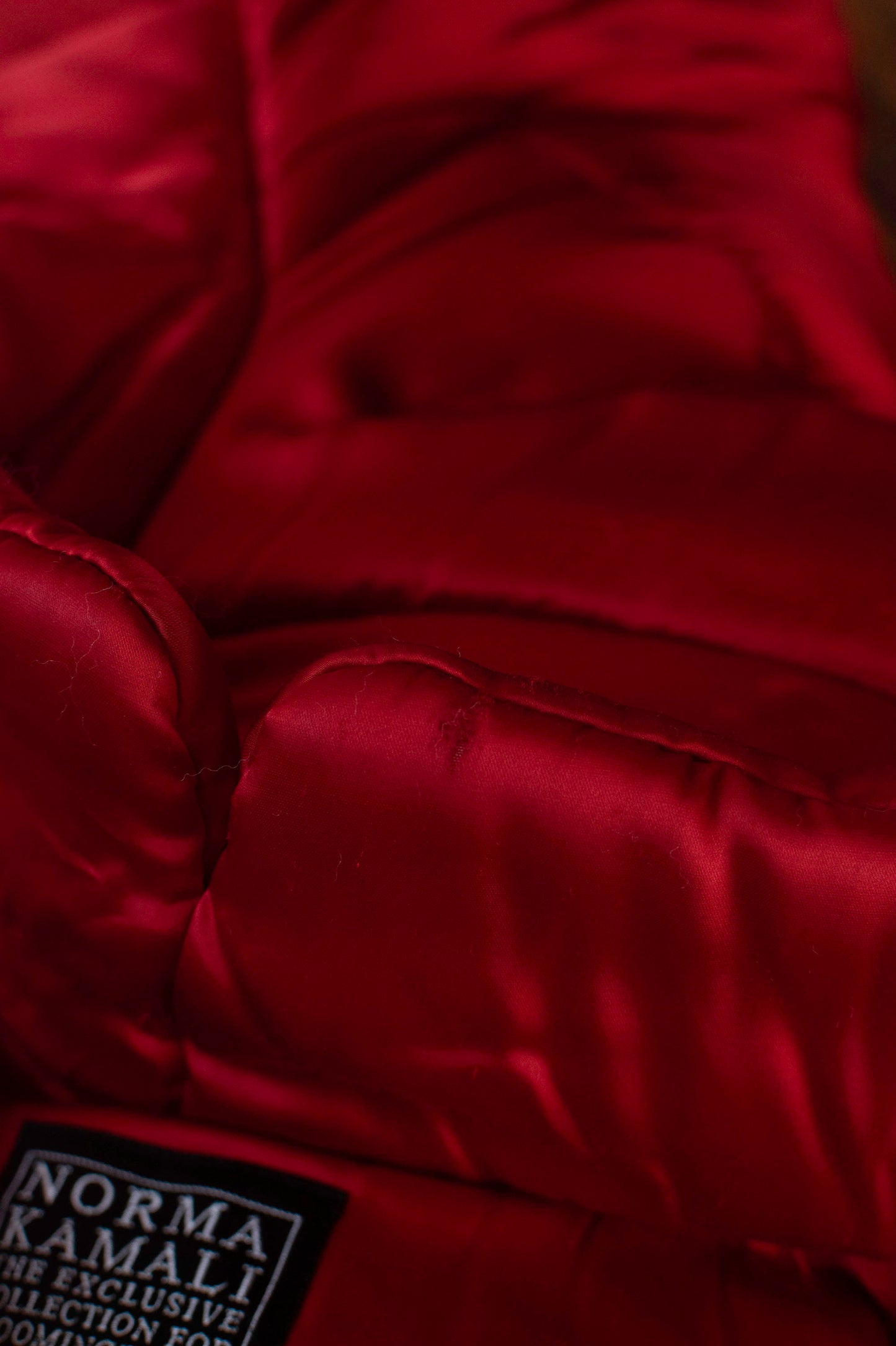 Red Sleeping Bag Coat | Norma Kamali