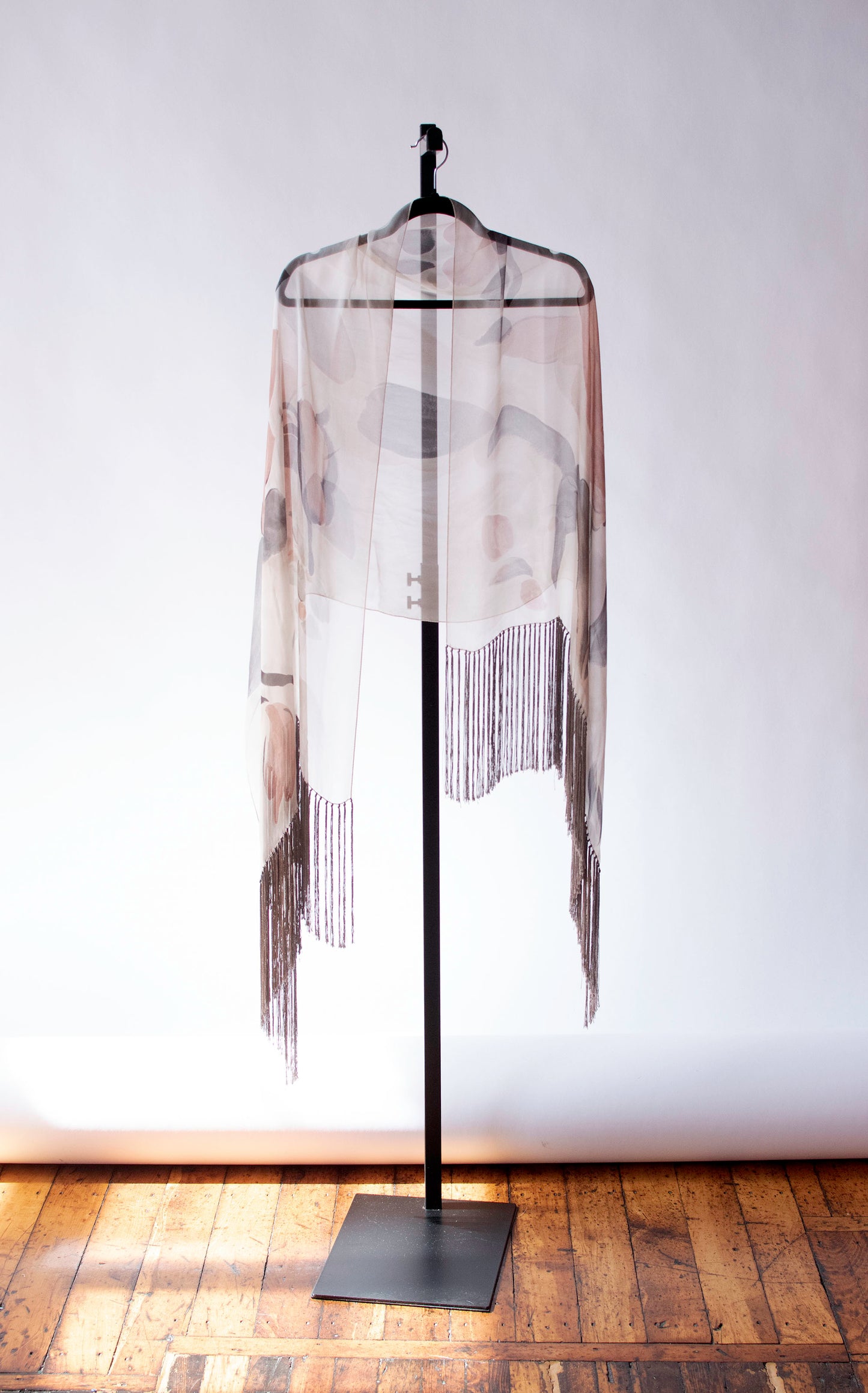 Chiffon Fringed Shawl
