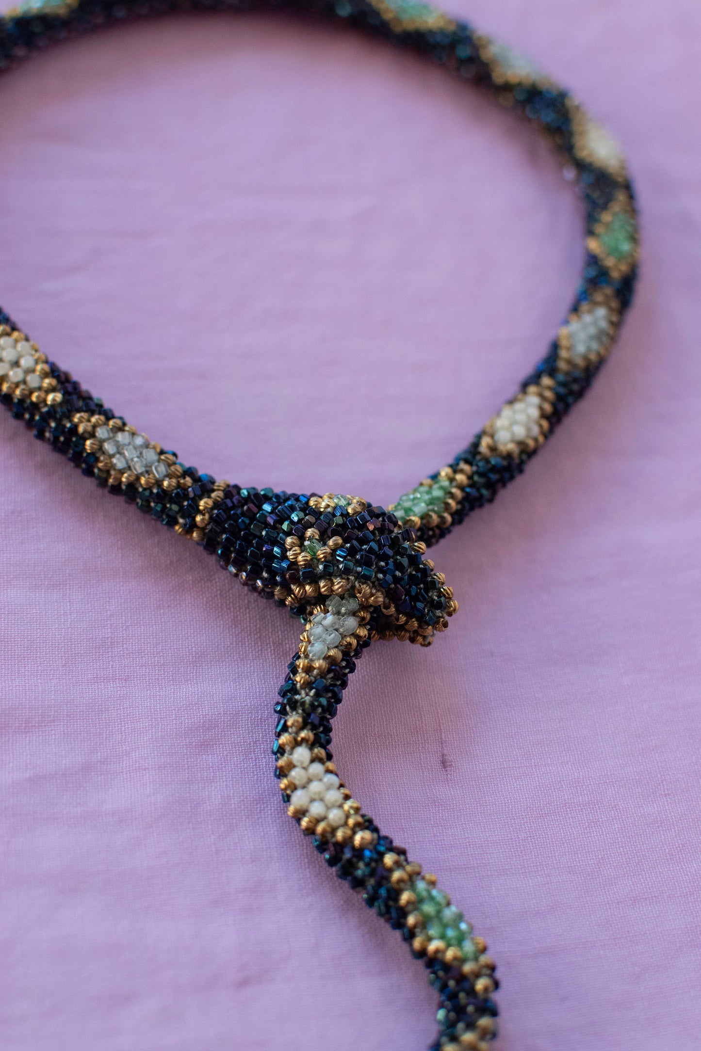 Bead Crochet Sake | Oil Slick Diamond