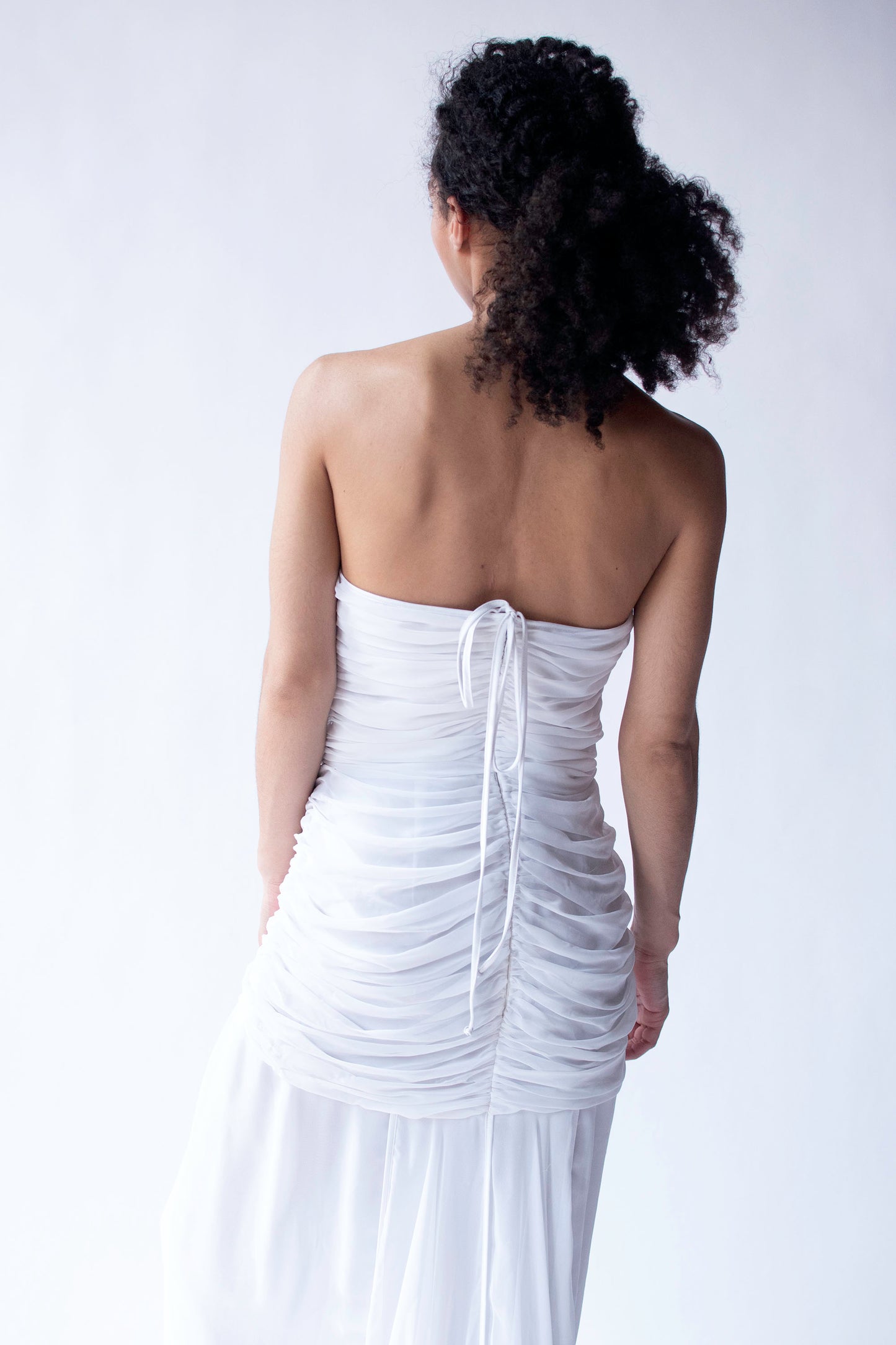 Gathered Chiffon Gown | Wayne Clark