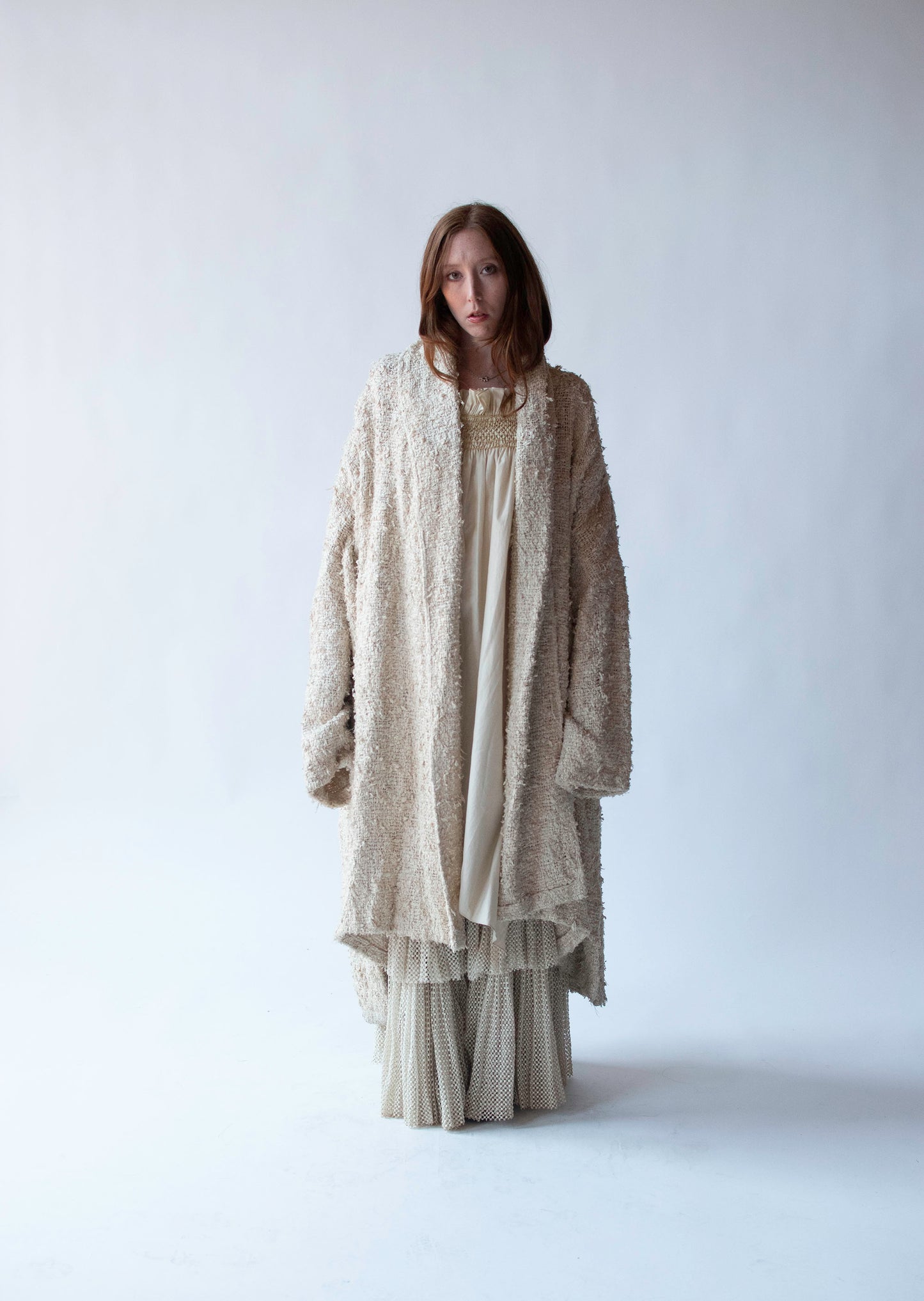 Woven Silk Coat | Romeo Gigli for Callaghan