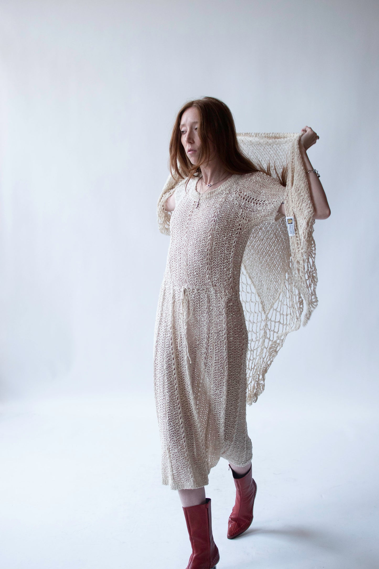 Irish Linen Dress w/ Shawl | Pallas