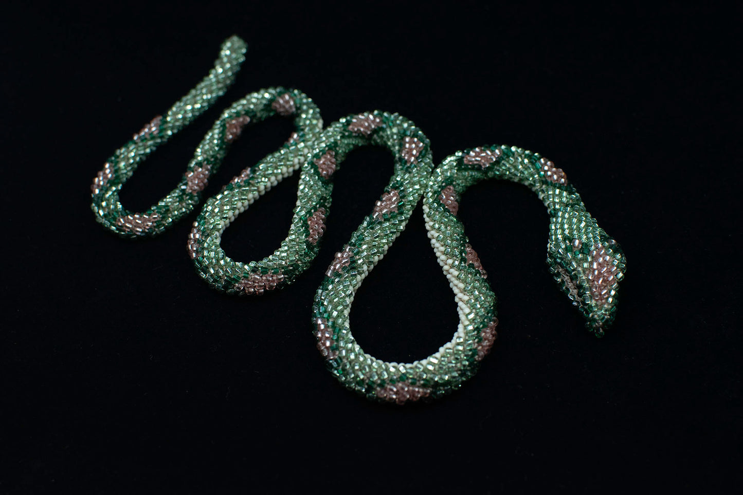 Bead Crochet Snake | Mint Diamond