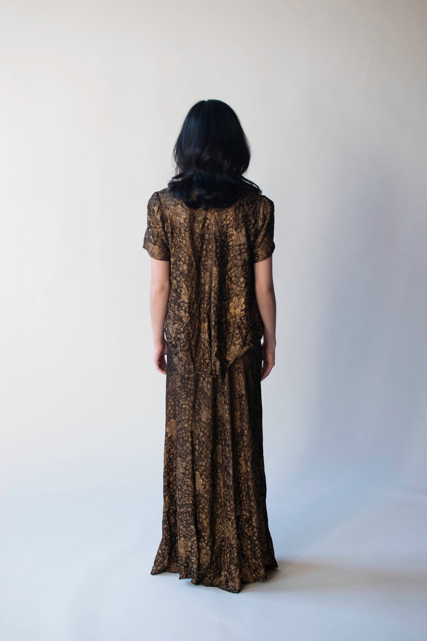 1930s Gold lamé Dress