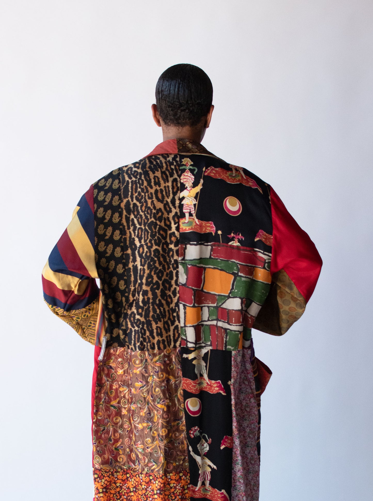 1990s Silk Patchwork Robe | Todd Oldham