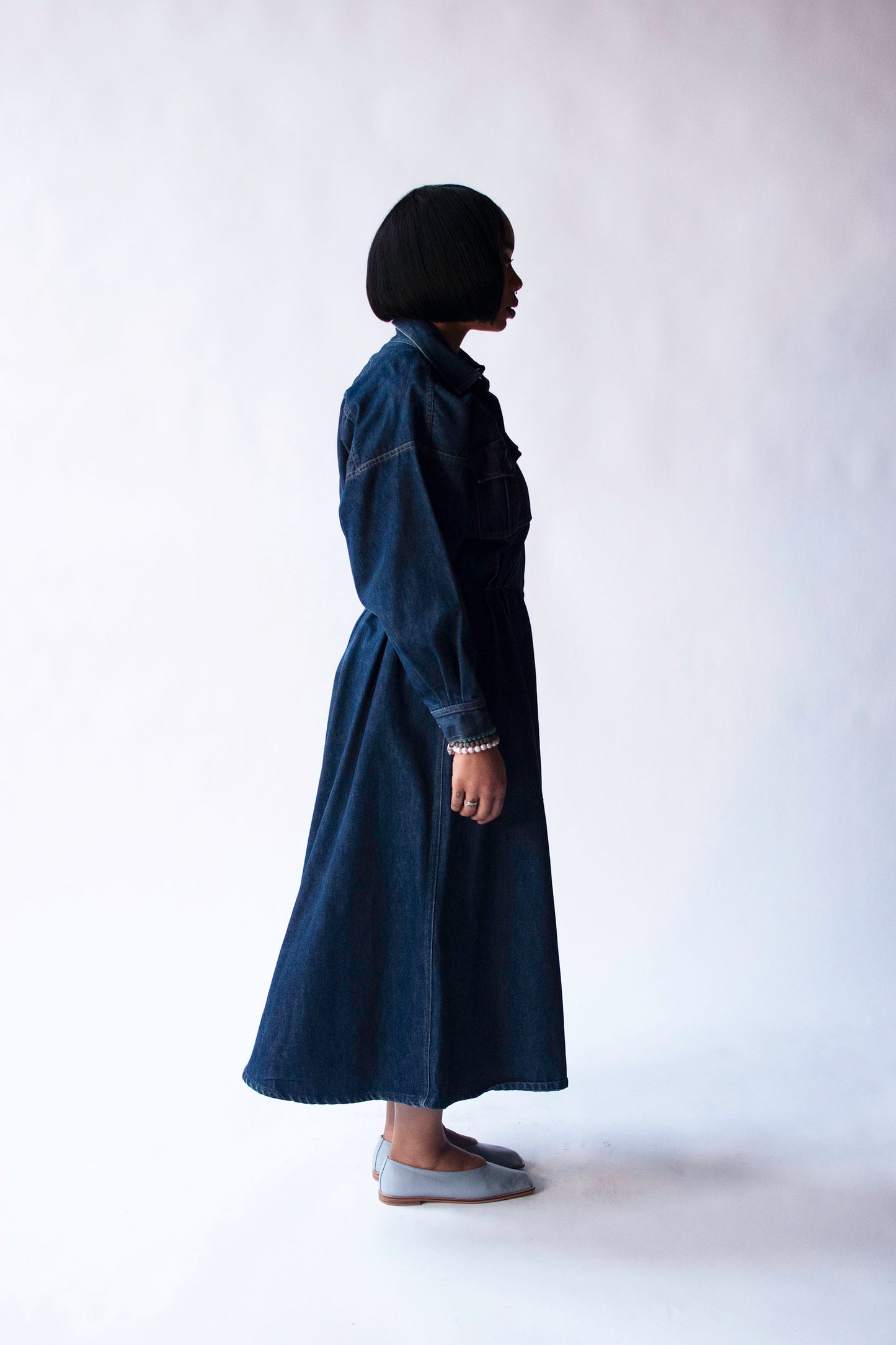 Indigo Dress| Norma Kamali