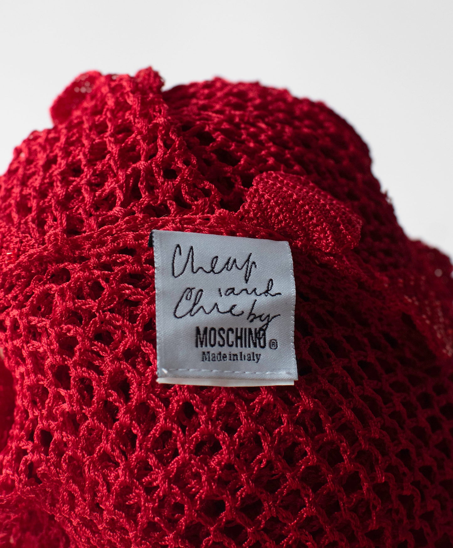 Red Crochet  Leaf Top | Moschino Cheap and Chic