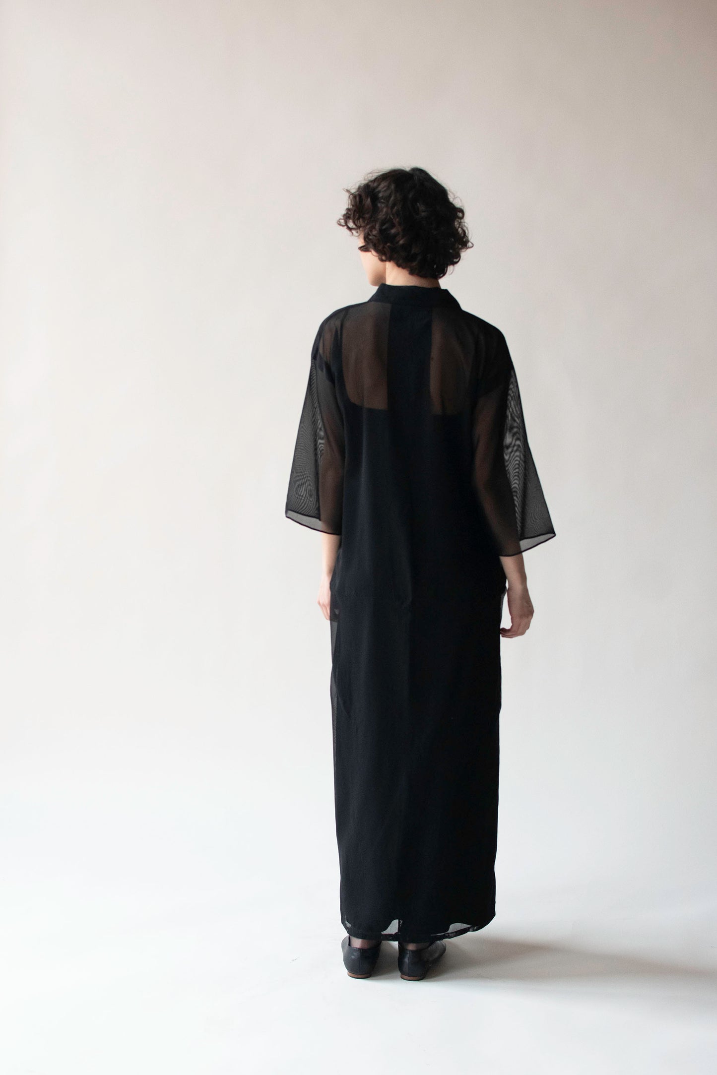 1990s Black Silk Dress | Yohji Yamamoto