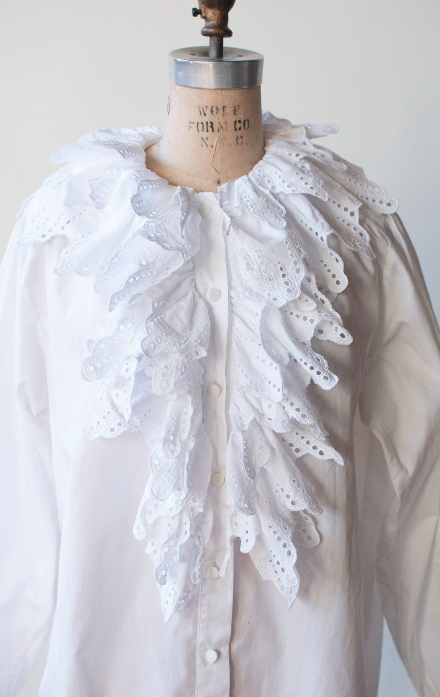 Ruffled White Shirt | Chantal Thomass