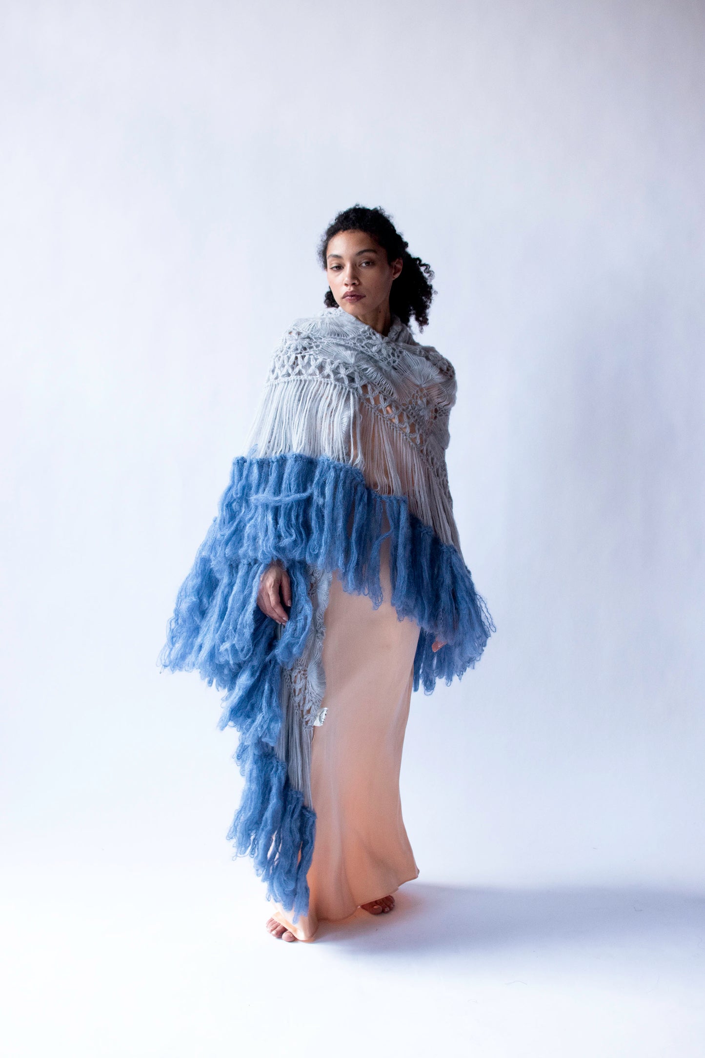 Pale Blue Shawl | Jacque d' Aubres
