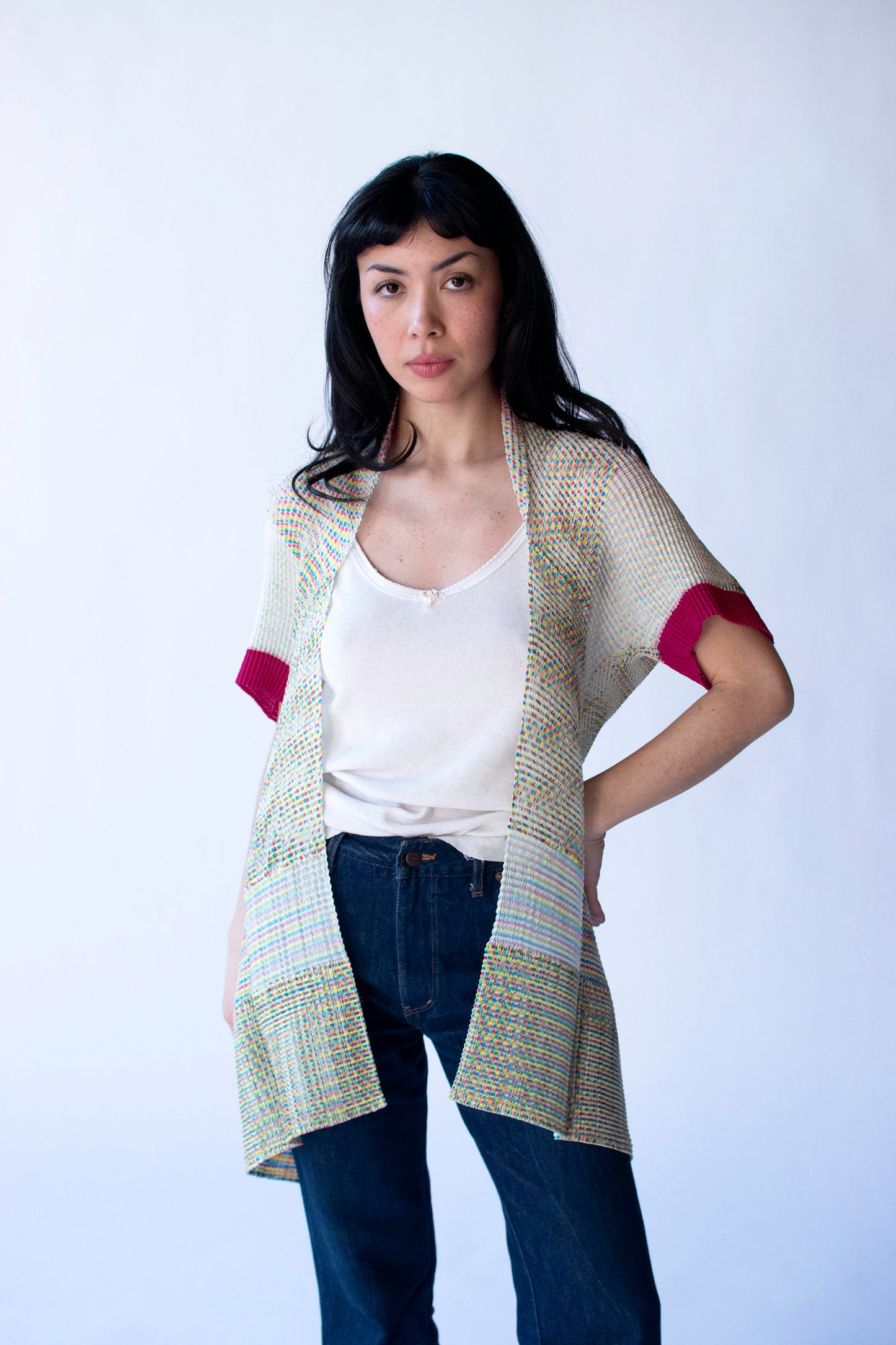 Technicolor Pleated Jacket | Issey Miyake