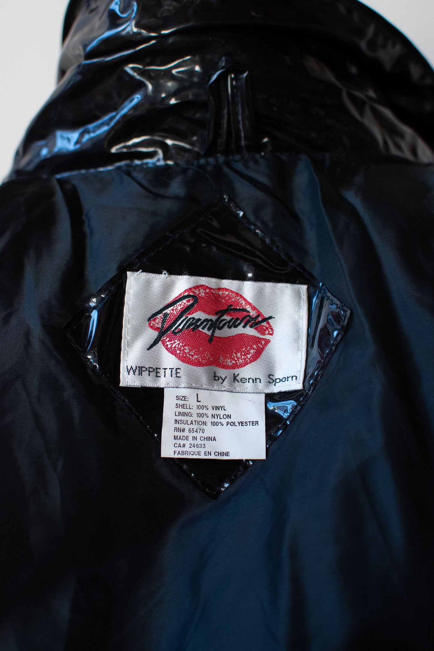 1980s Black Vinyl Motorcycle Jacket | Ken Sporn