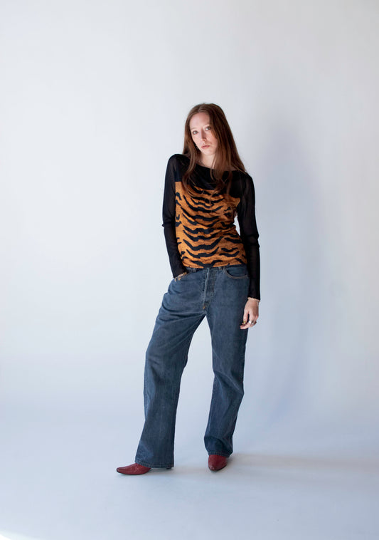 Tiger Print Top | Vivienne Tam