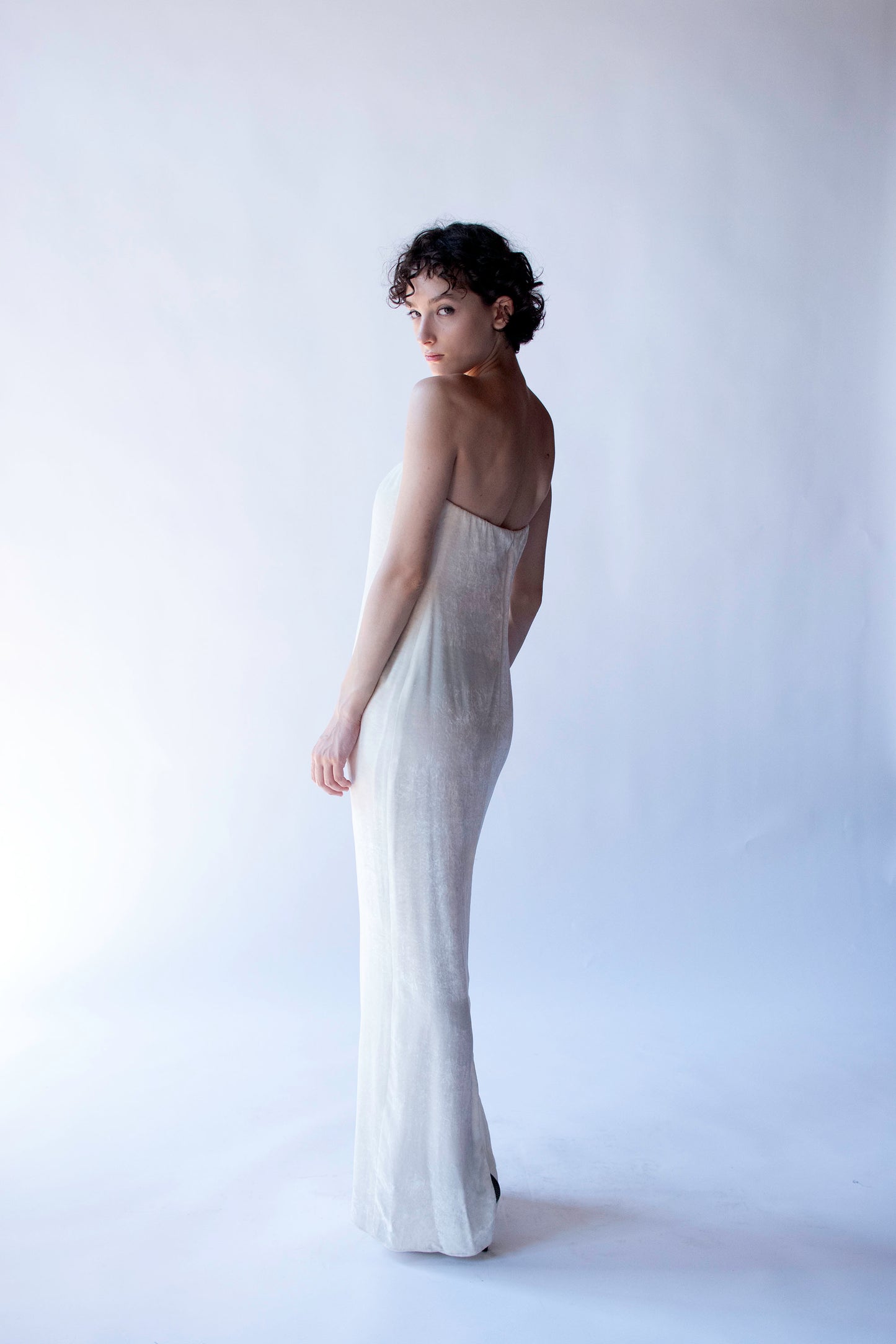 Strapless Velvet Dress | Donna Karan