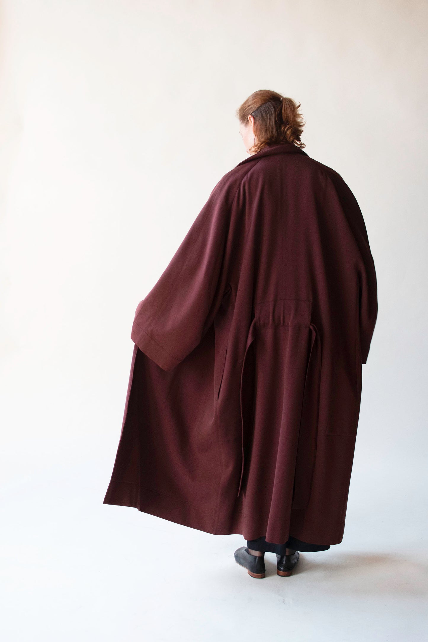 1980s Burgundy Coat | Azzedine Alaïa