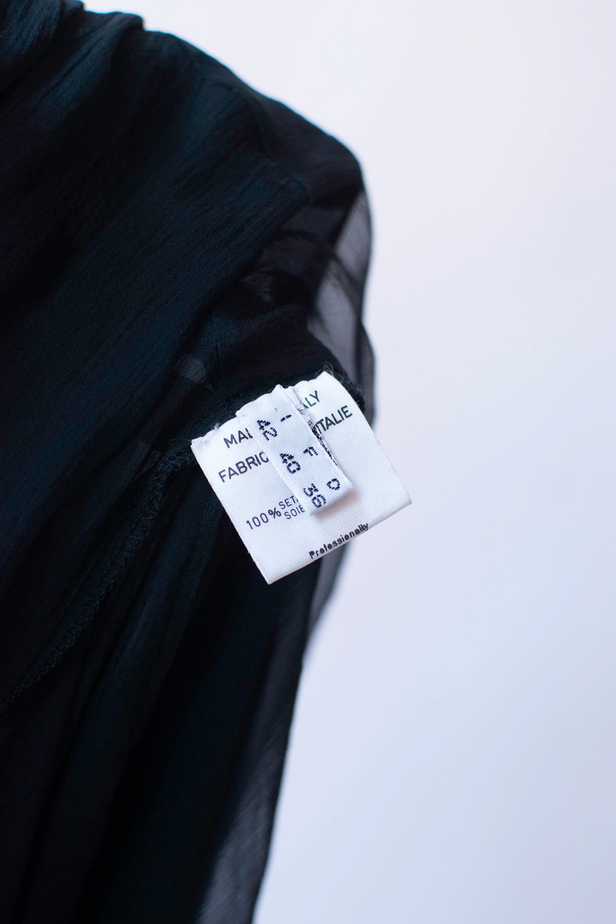 1990s Black Chiffon Top | Complice by Dolce & Gabbana