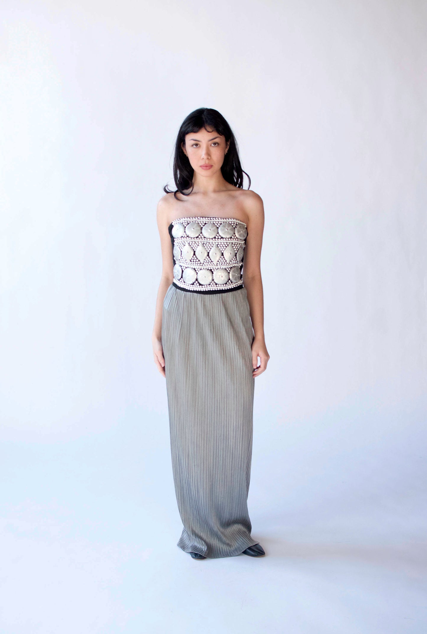 Silver Plisse Dress | Helen Storey 1988