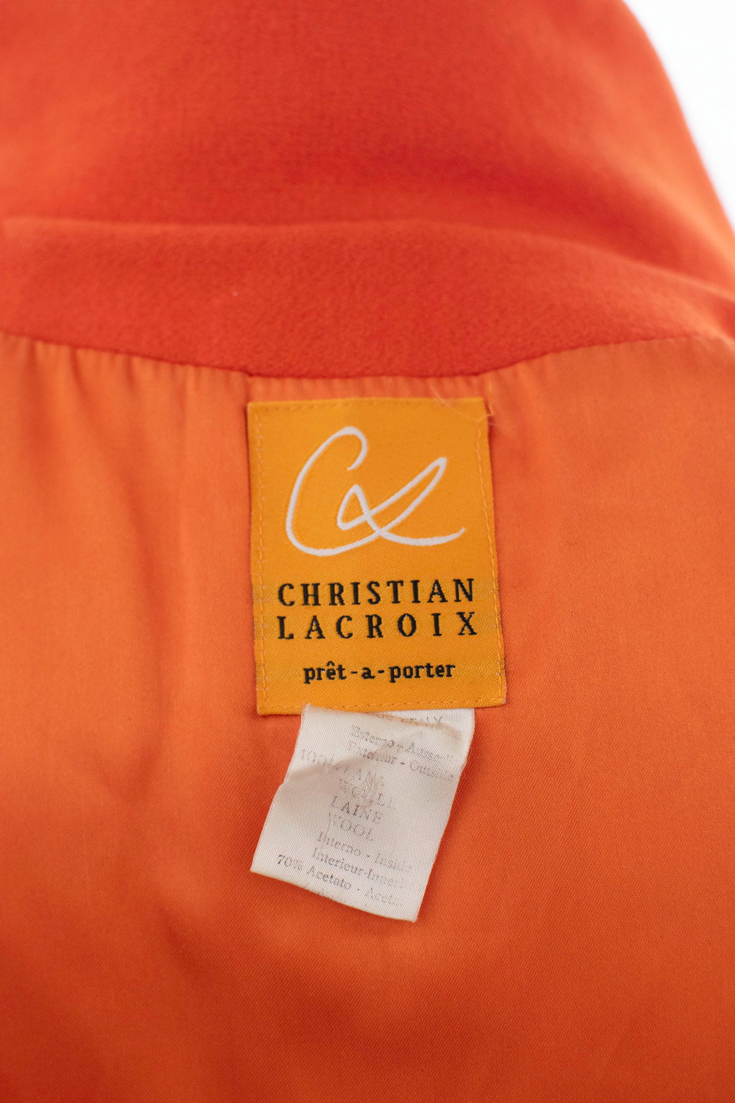 Tangerine Swing Coat | Christian Lacroix
