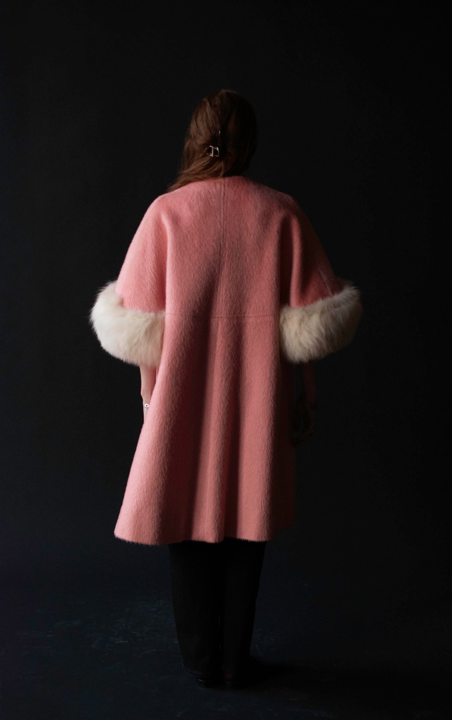 1960s Bubblegum Pink Mohair Coat