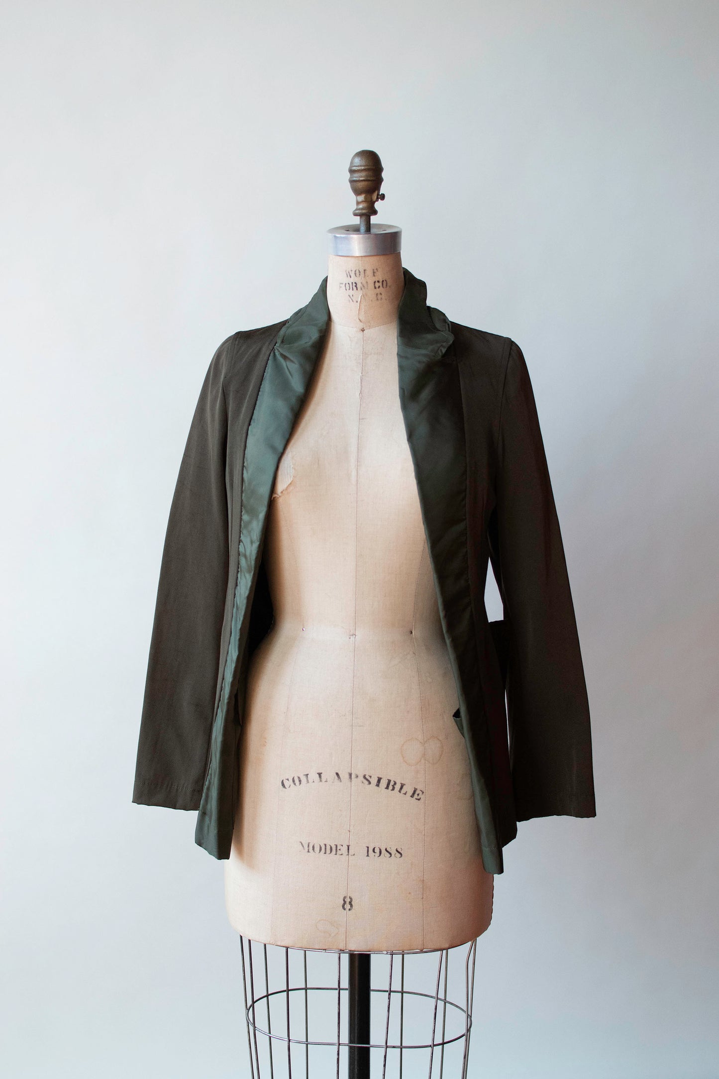 Green Open Front Jacket | Comme des Garcons 1999