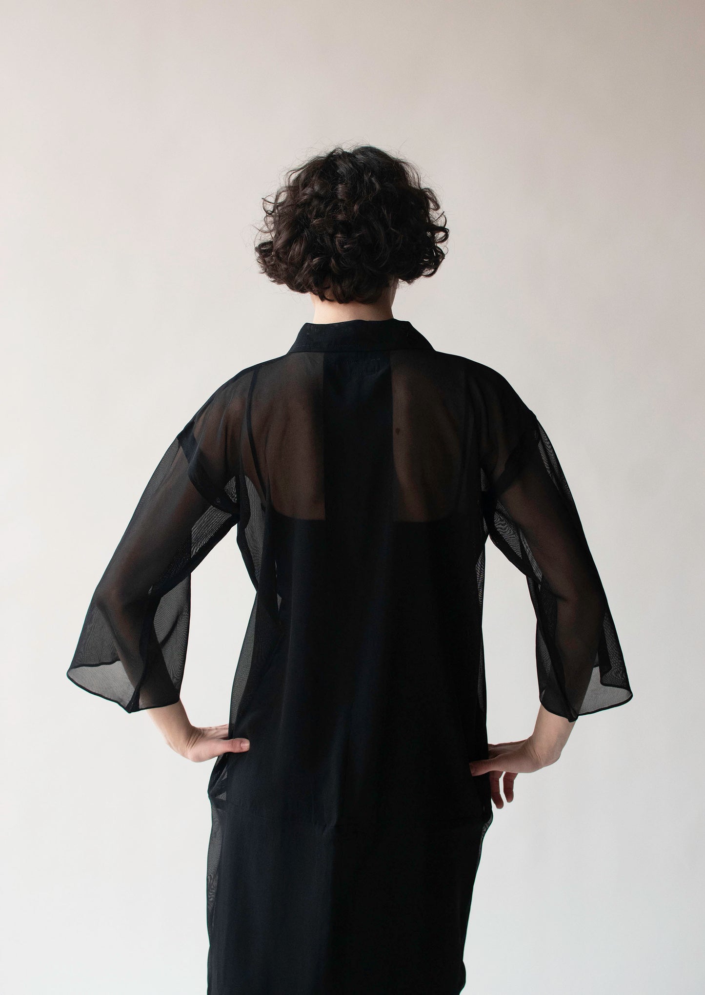 1990s Black Silk Dress | Yohji Yamamoto