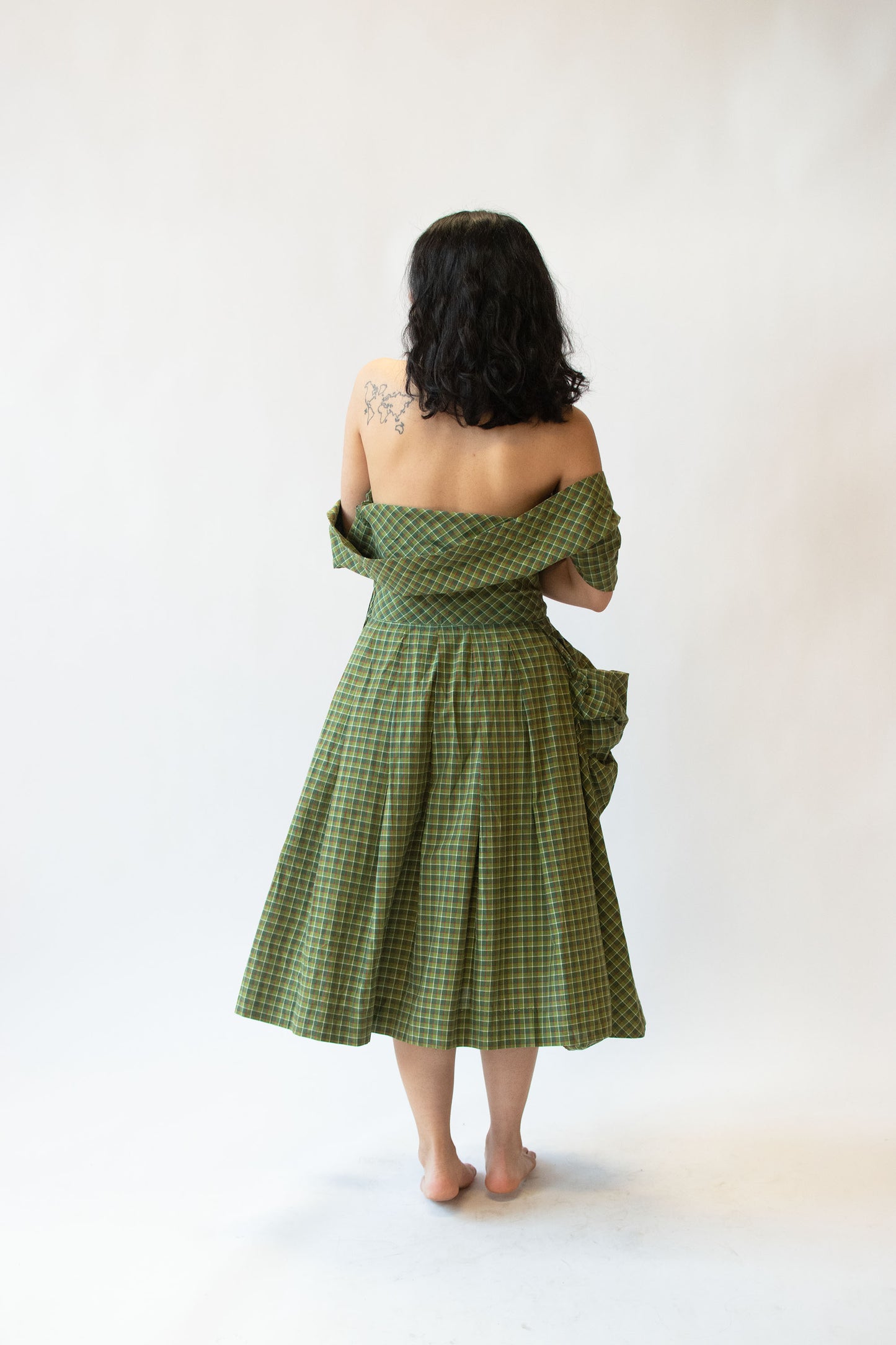 1950s Plaid Dress