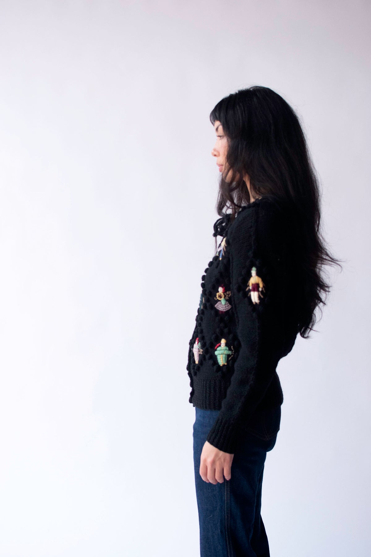 Embroidered Sweater | Norma Kamali