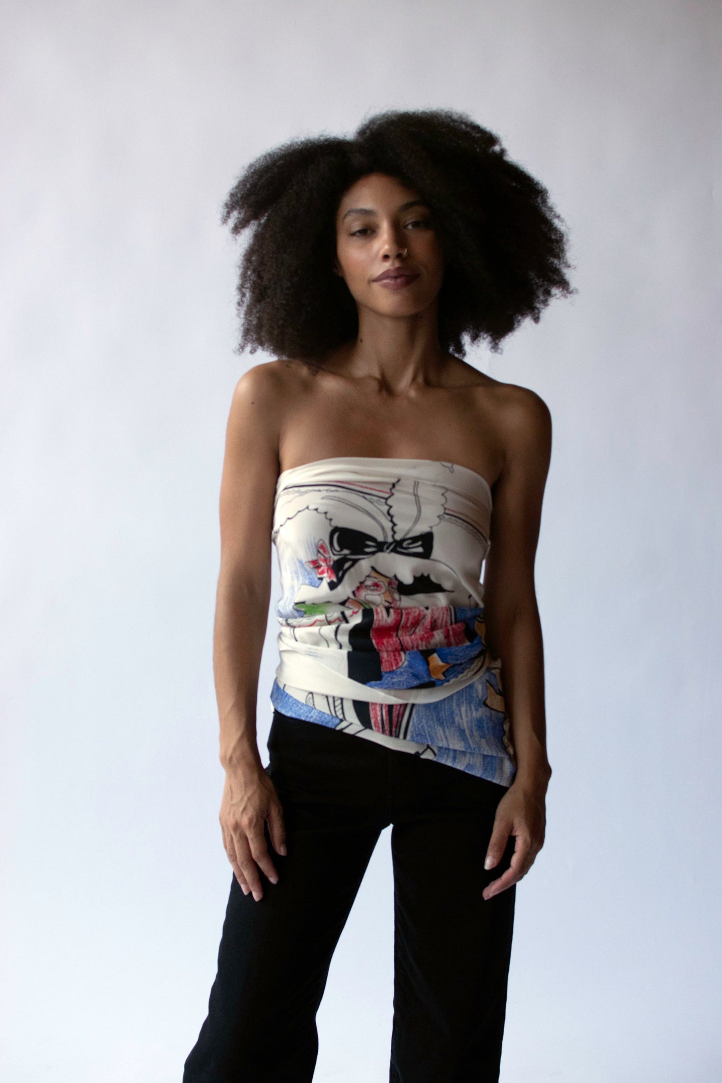 Printed Silk Scarf | Michael Vollbracht 1982