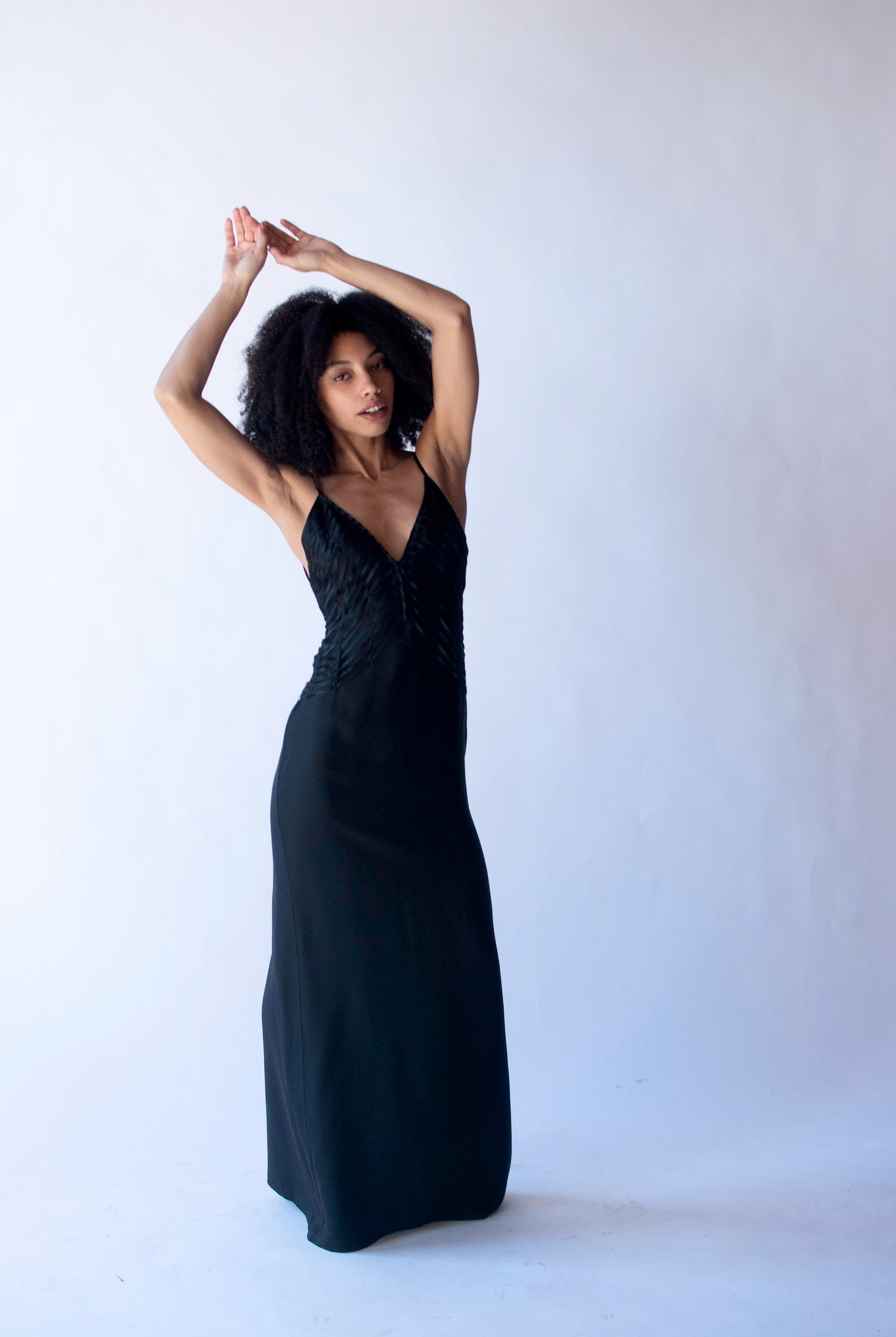 Black Silk Dress w/ Ribbons | Gucci