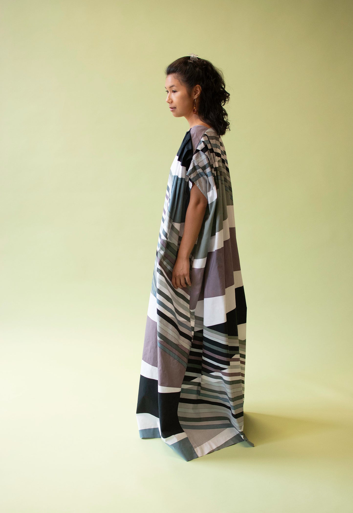 1990s Abstract Print Caftan | Marimekko