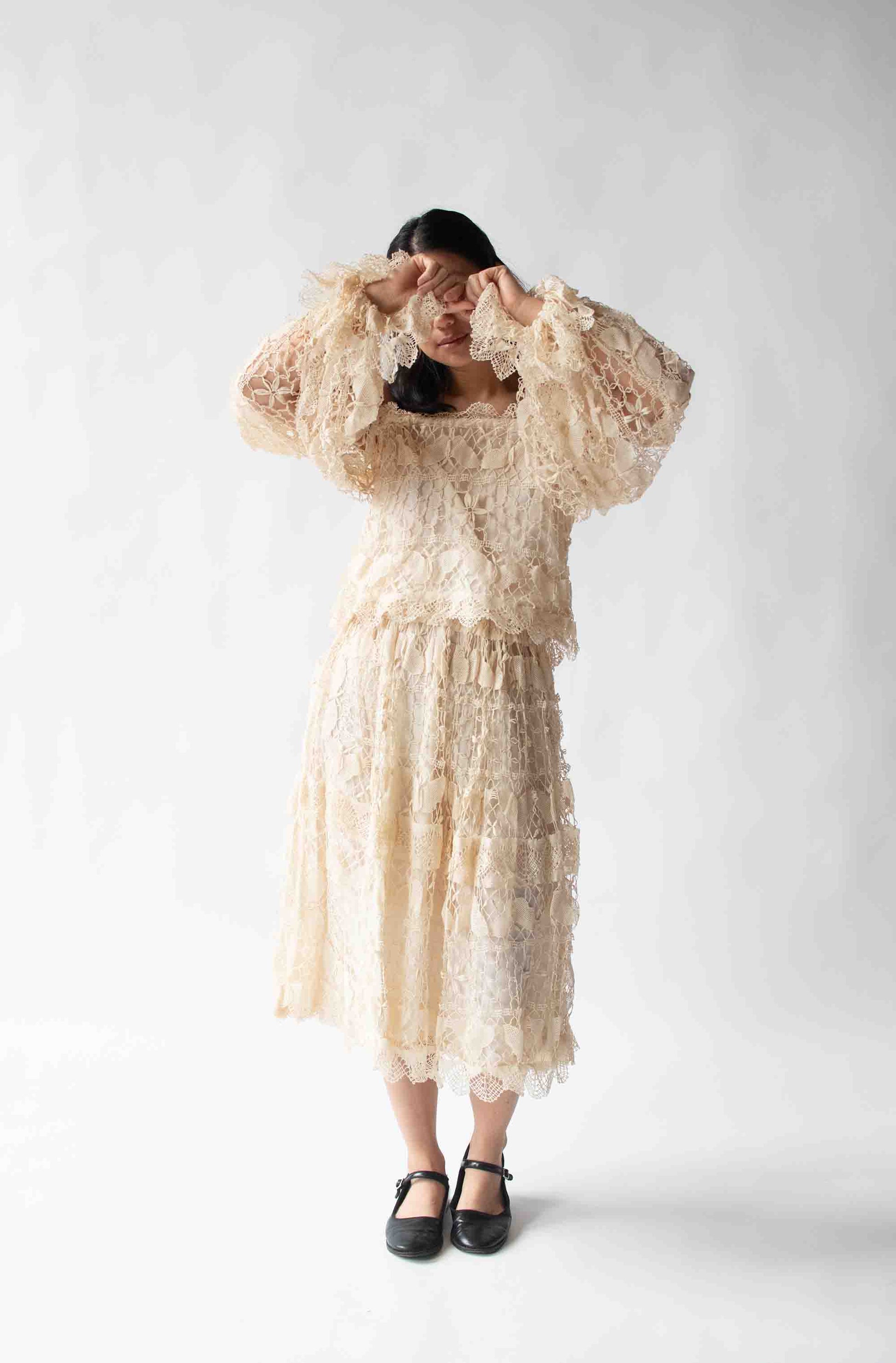 1970s Crochet Dress Set 1970s Crochet Dress Set
