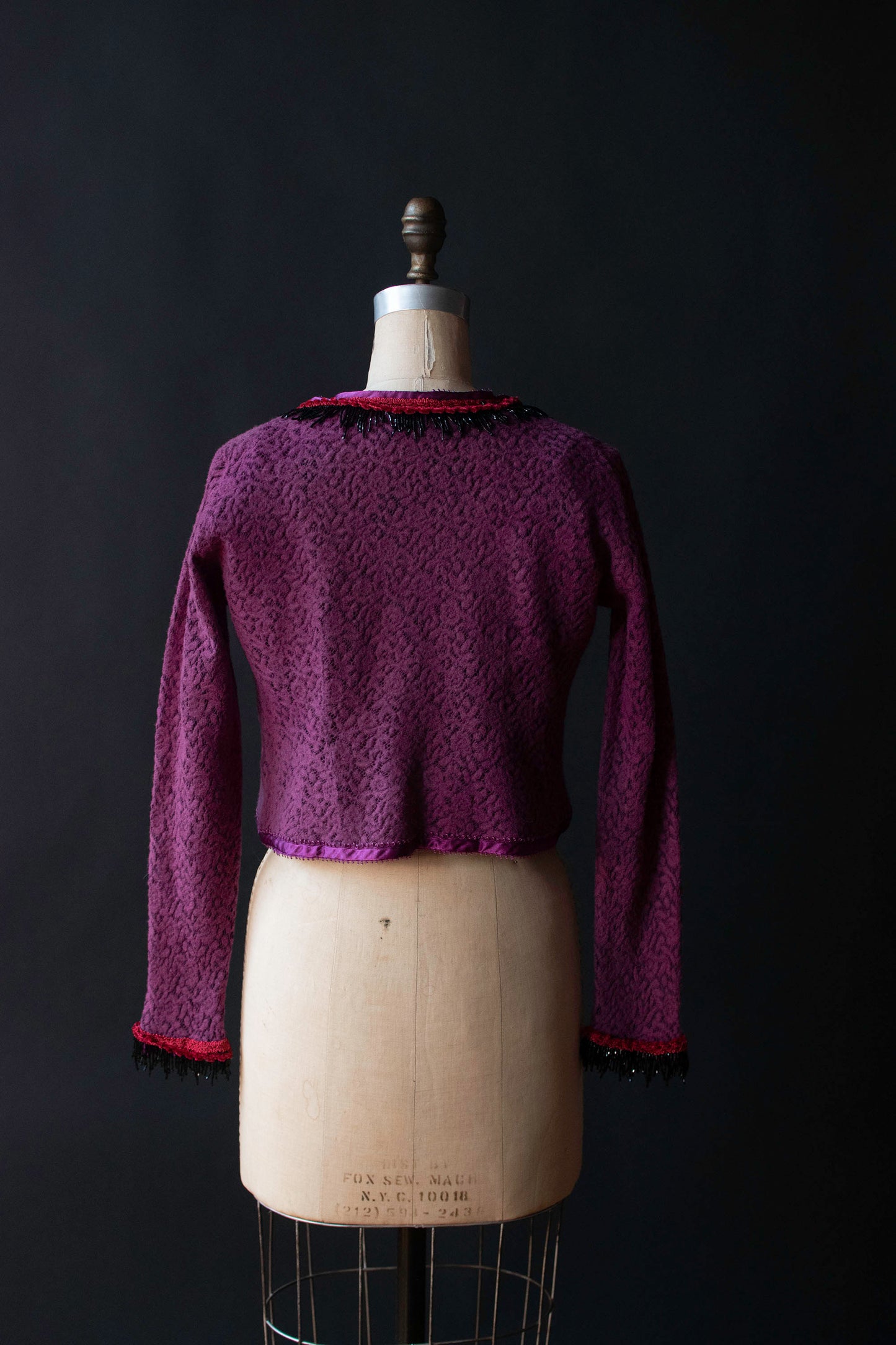 Purple Bead Trim Cardigan | Voyage Invest in the Original