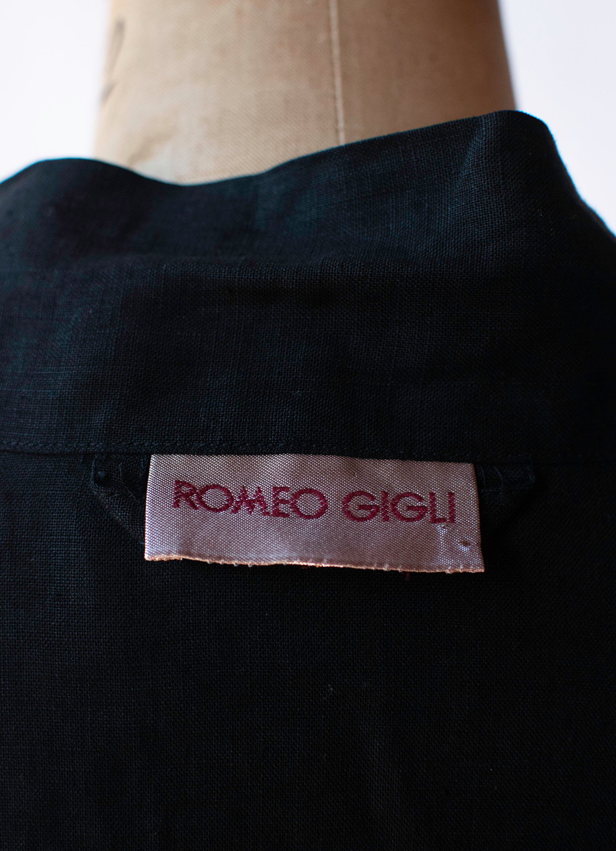 Black Linen Jacket | Romeo Gigli 1994 – Female Hysteria Vintage