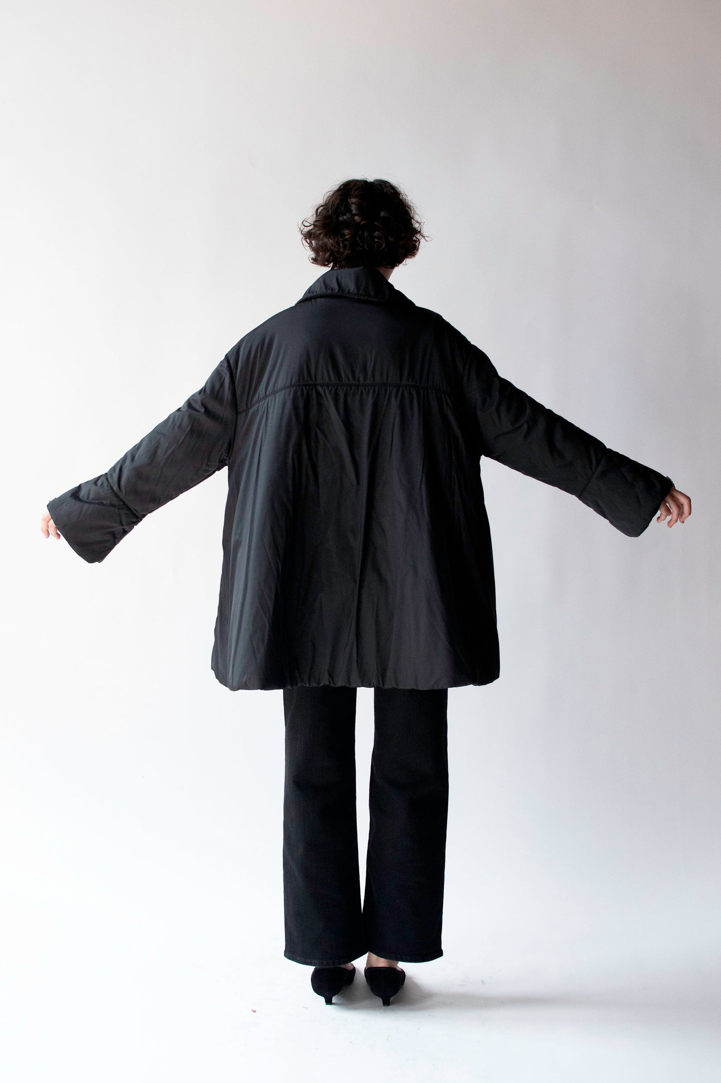 A-line Down Coat | Claude Montana