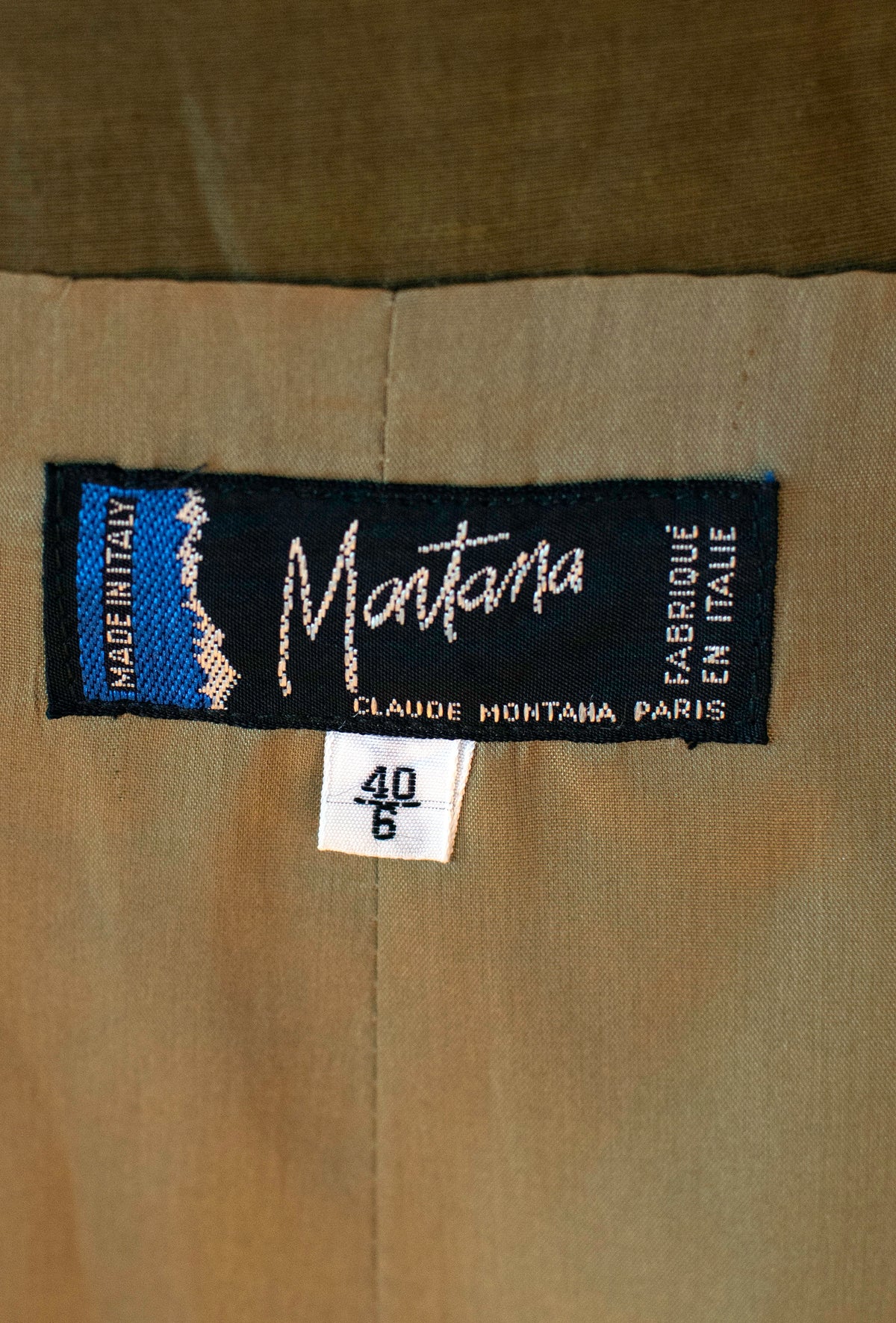 Olive Shorts Suit | Claude Montana