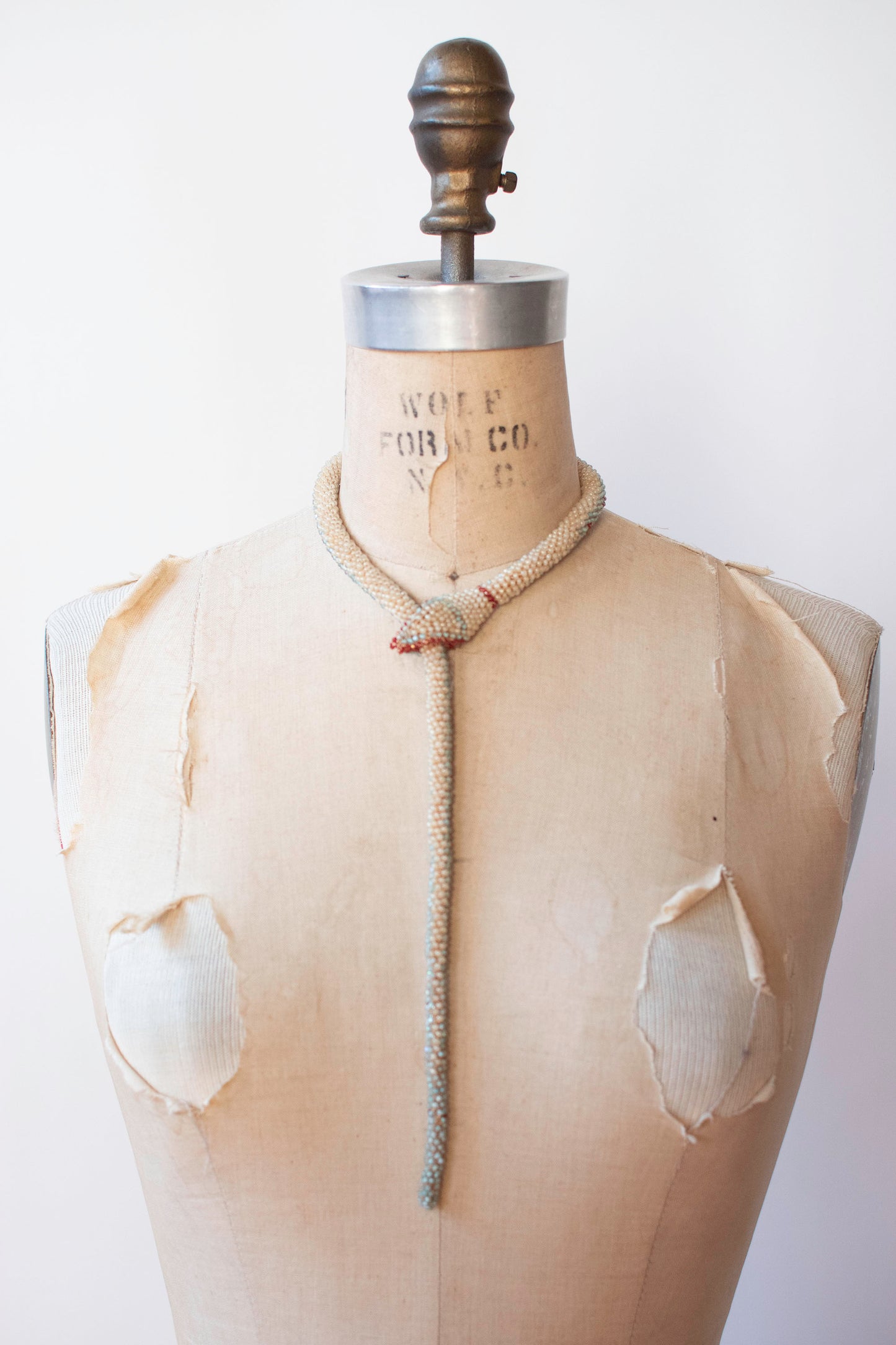 Bead Crochet Snake | Seafoam Flower