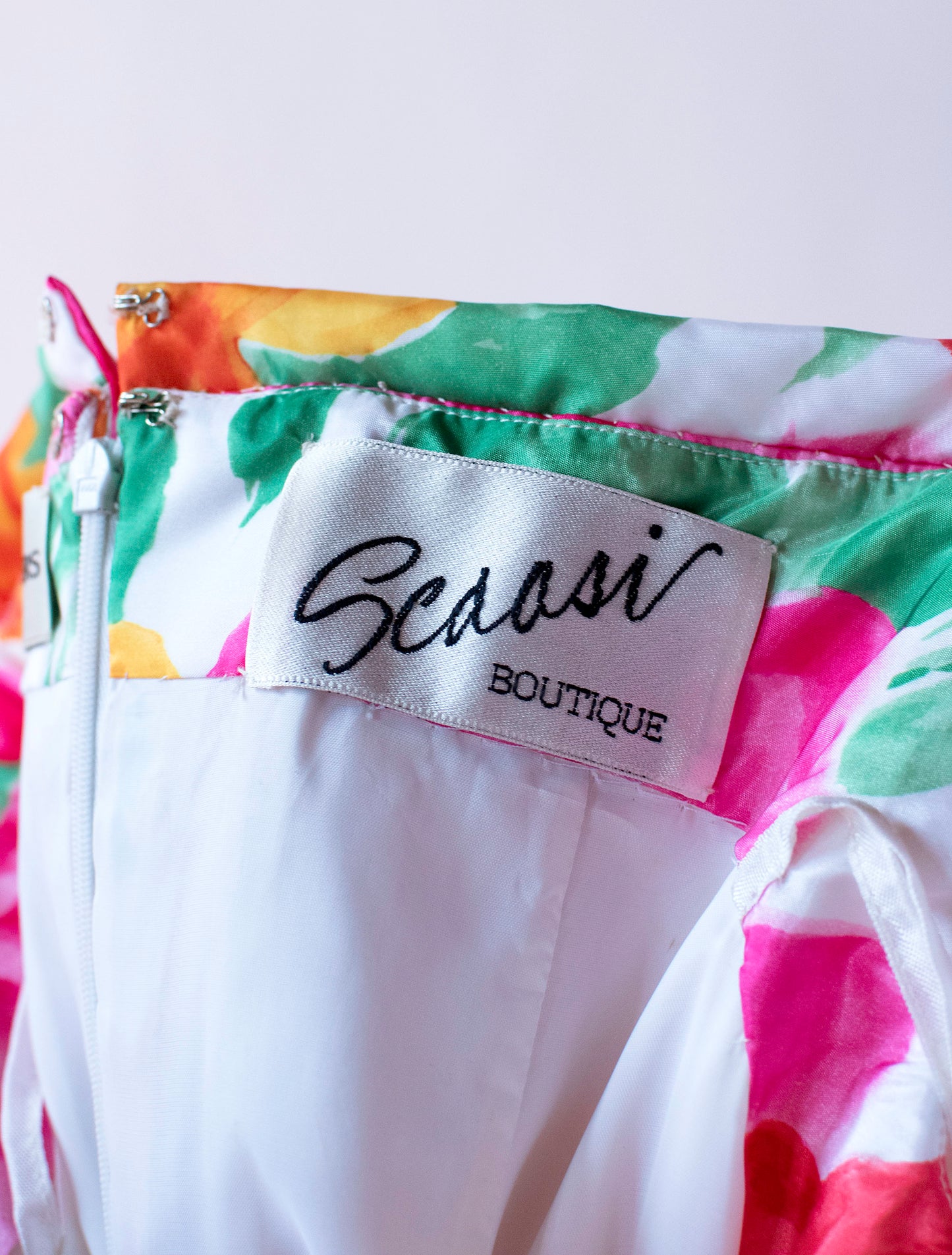 1980s Floral Print Gown | Scaasi Boutique