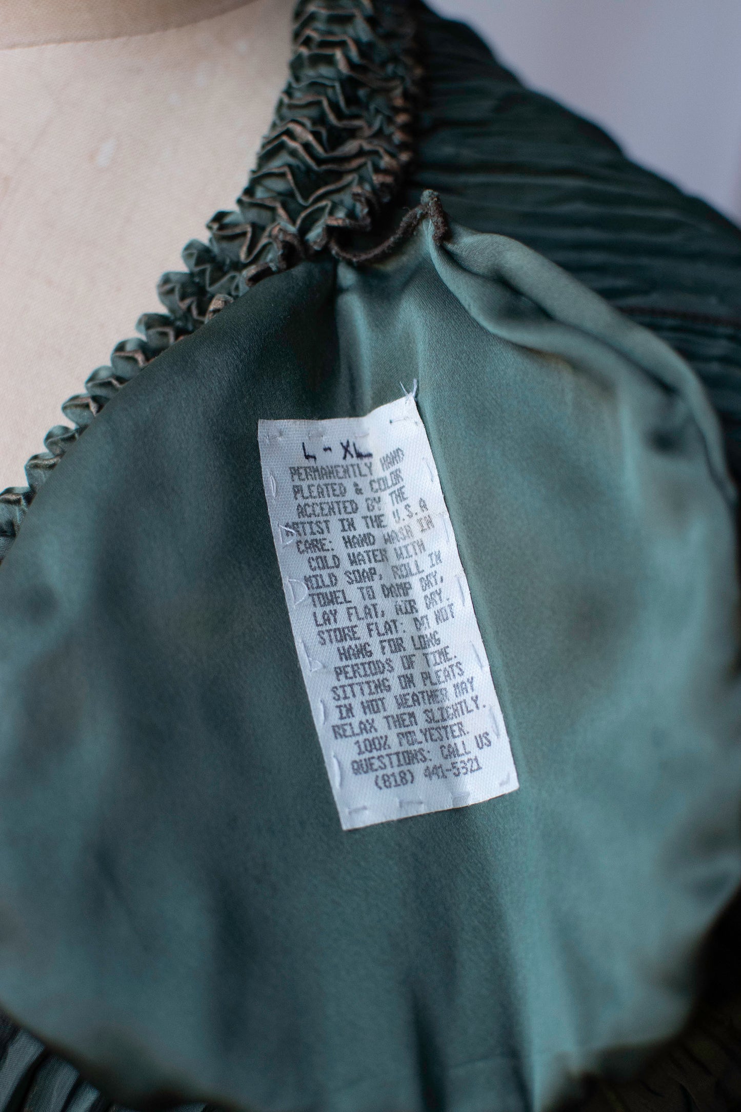 Pleated Green Jacket | Justine Limpus Parish