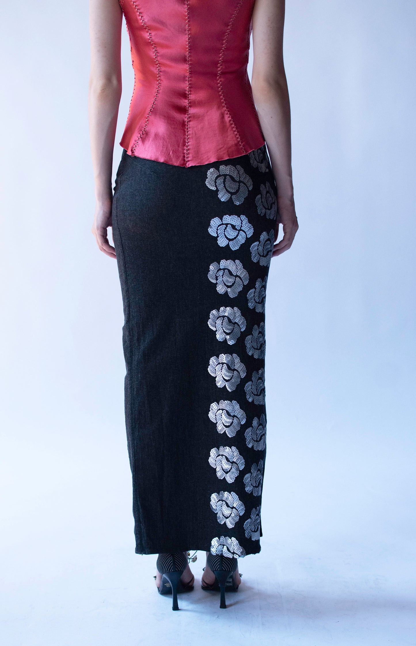 Sequin Denim Skirt | Voyage Invest in the Original!