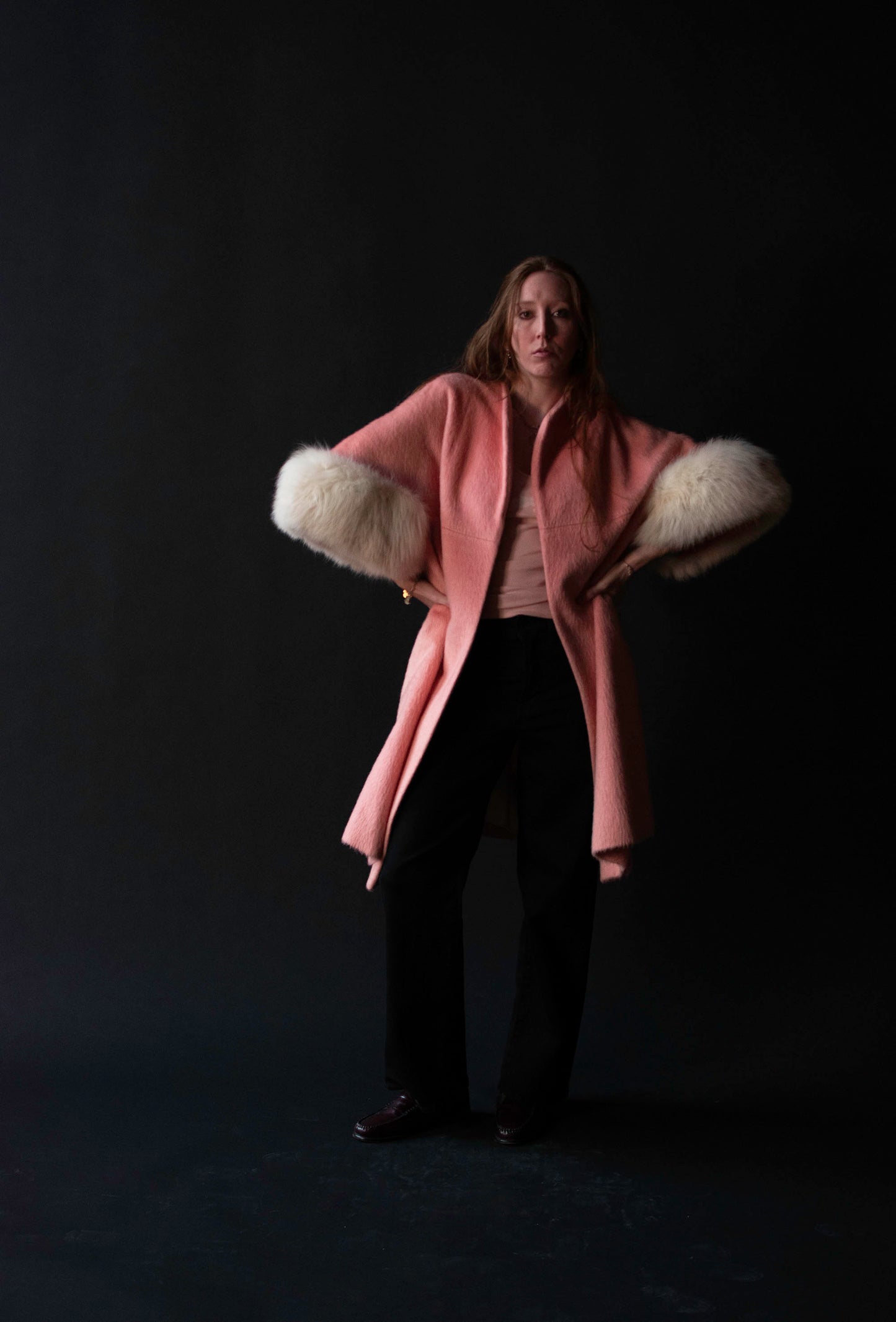 1960s Bubblegum Pink Mohair Coat